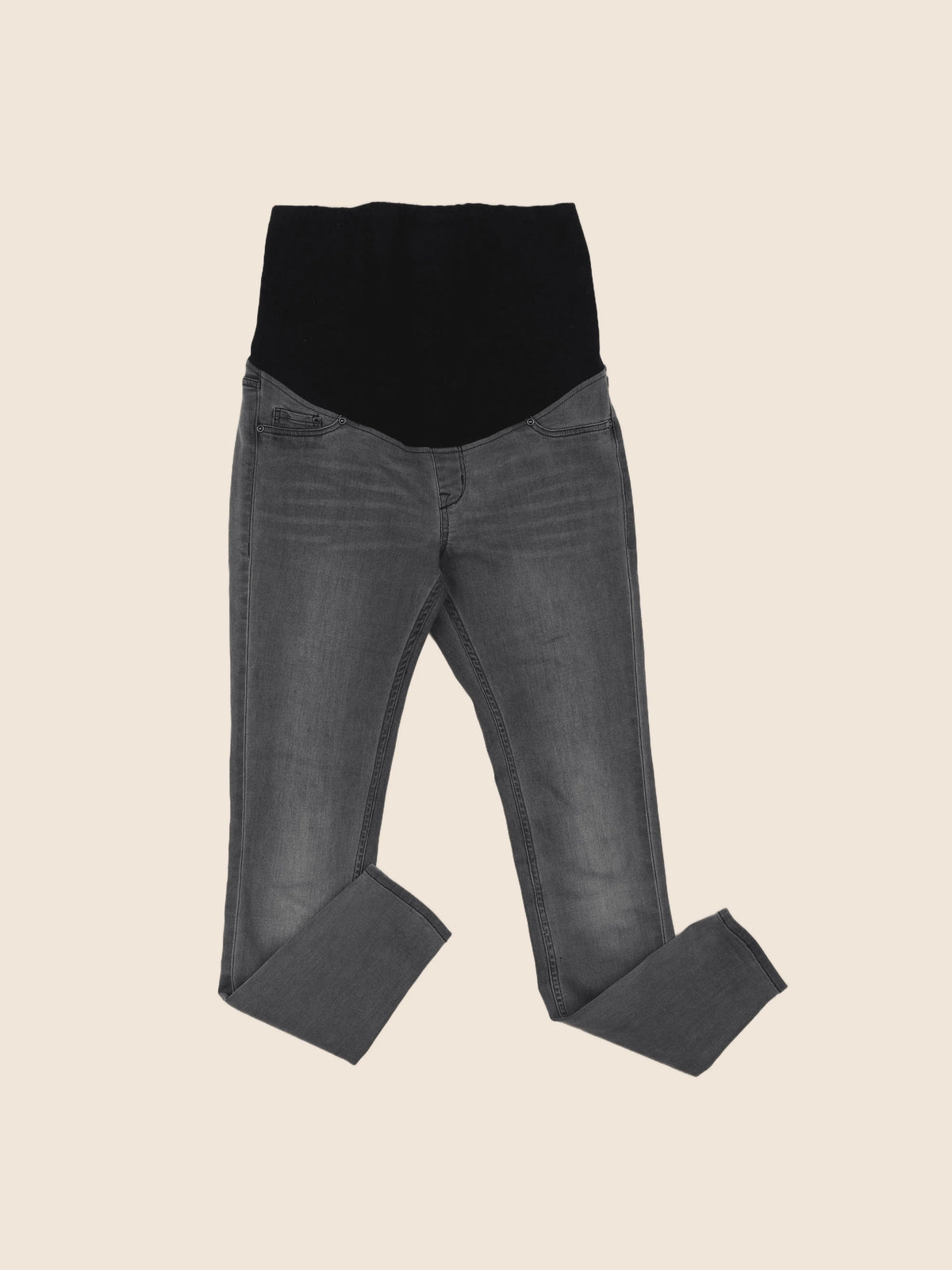 H&M - jean grossesse gris - 38