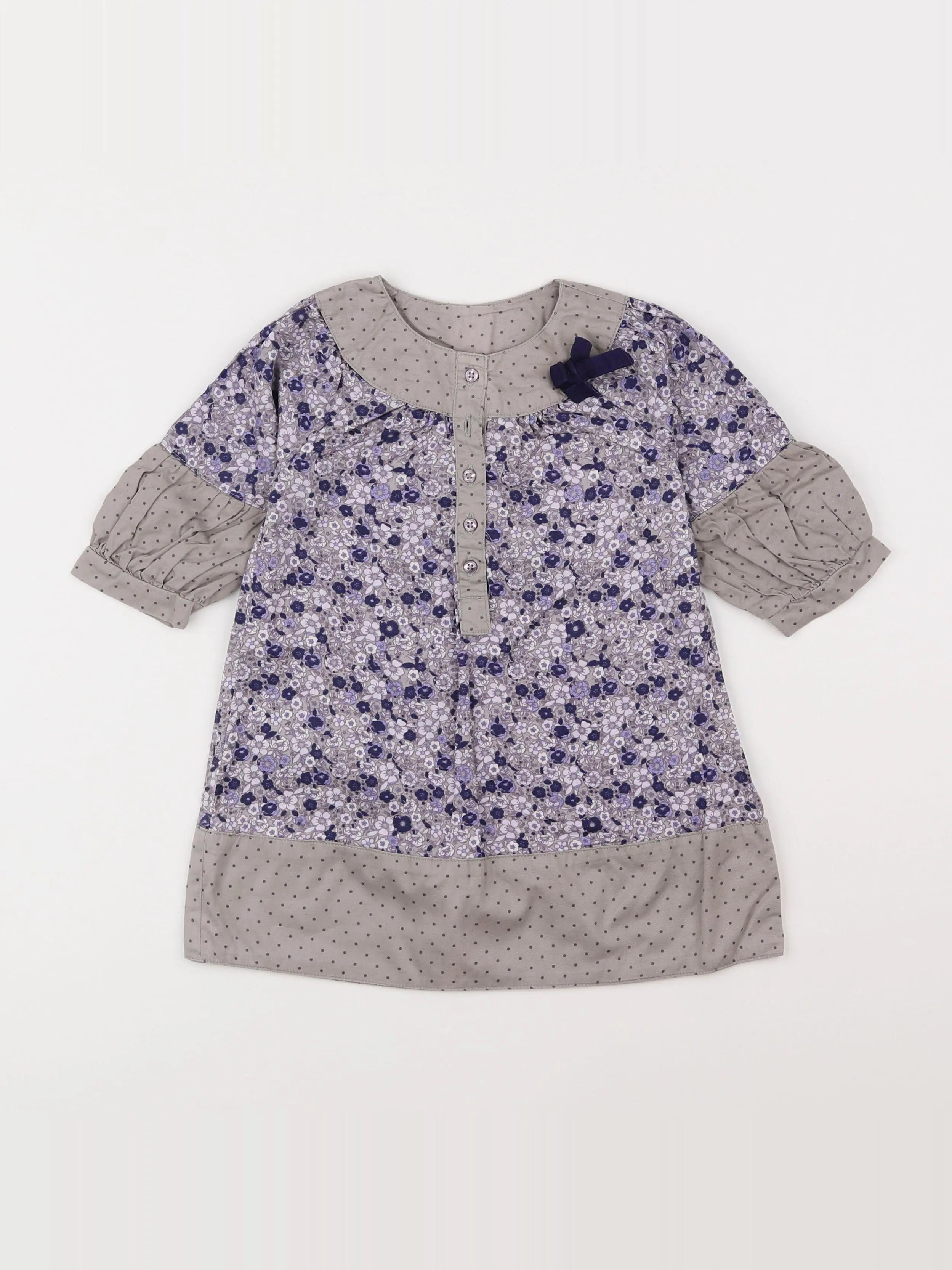 Vertbaudet - robe violet - 18 mois