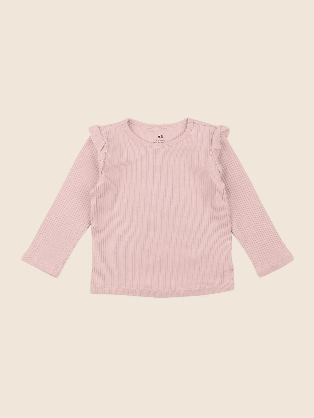 H&M - tee-shirt rose - 9/12 mois