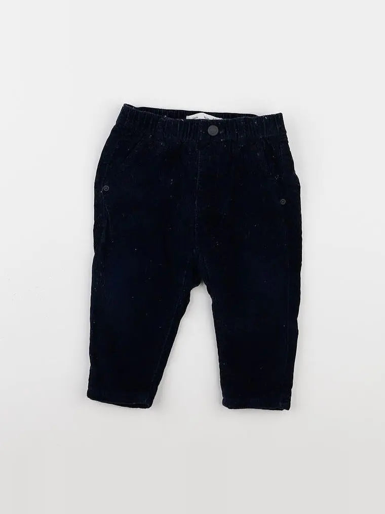 Zara - pantalon bleu - 6/9 mois