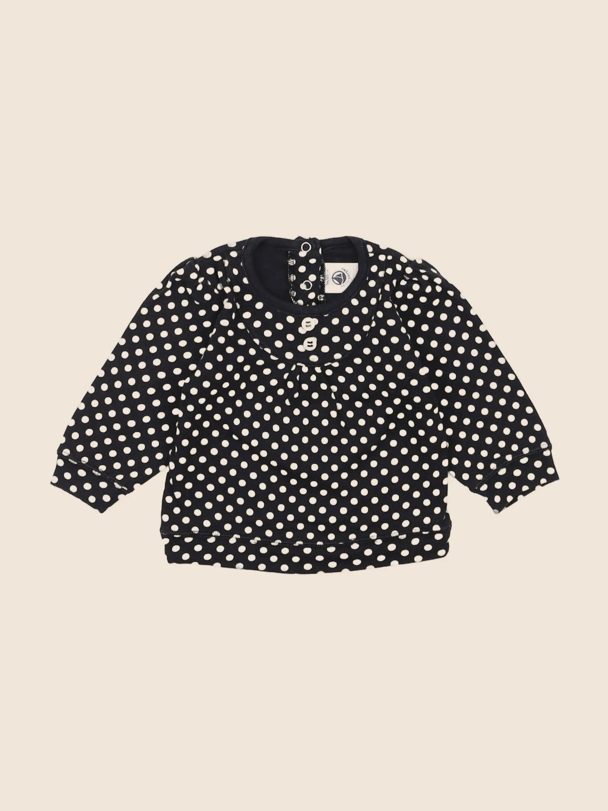Petit Bateau - tee-shirt noir - 3 mois