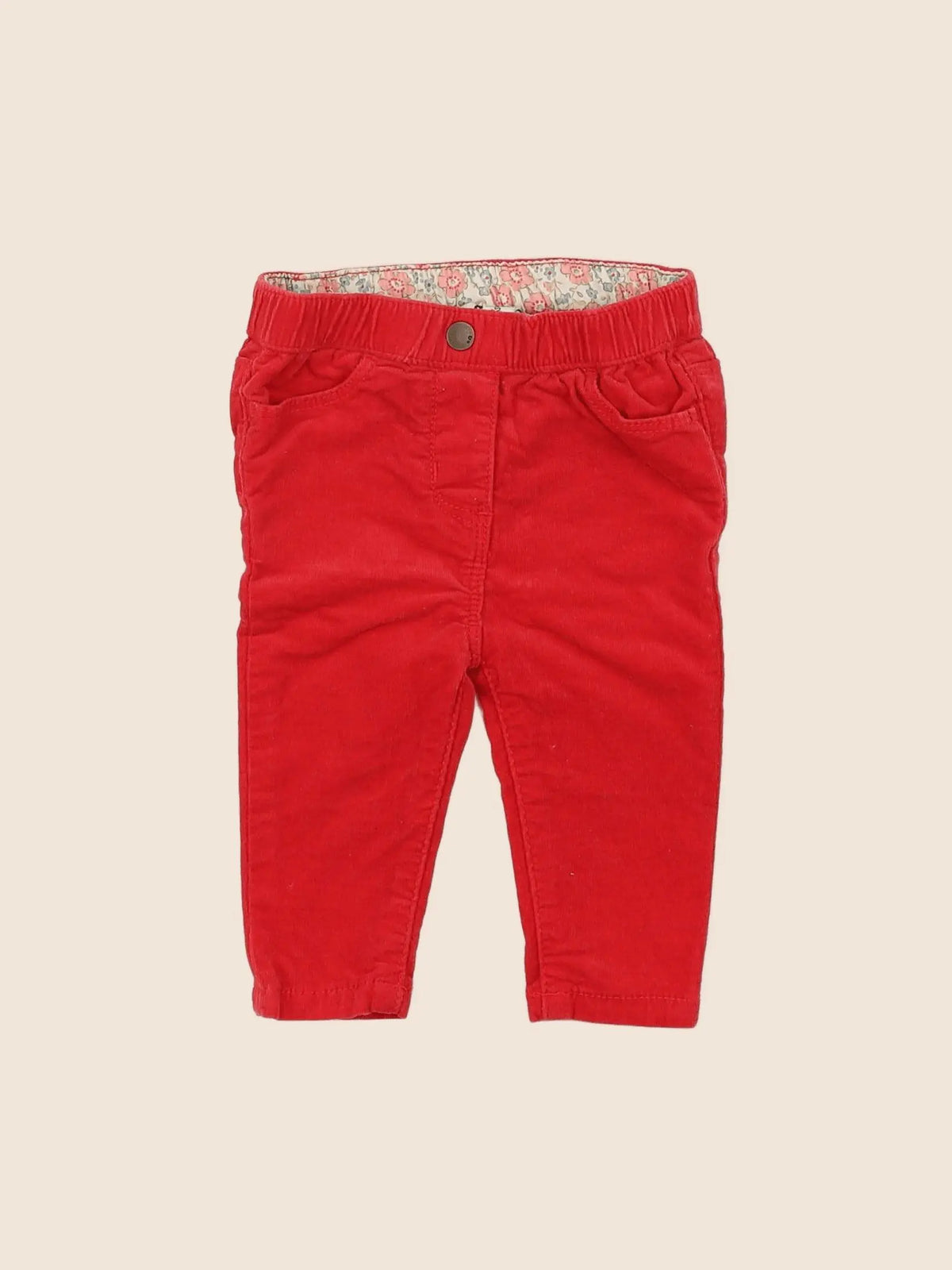 Cyrillus - pantalon rouge - 6 mois