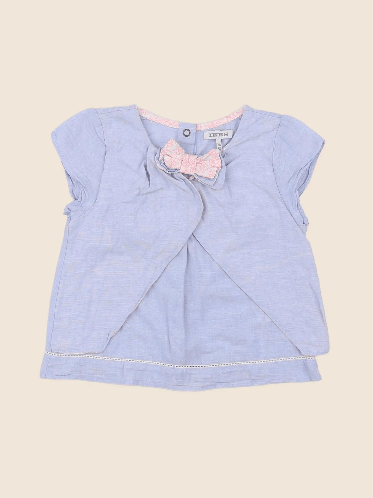IKKS - blouse bleu - 2 ans