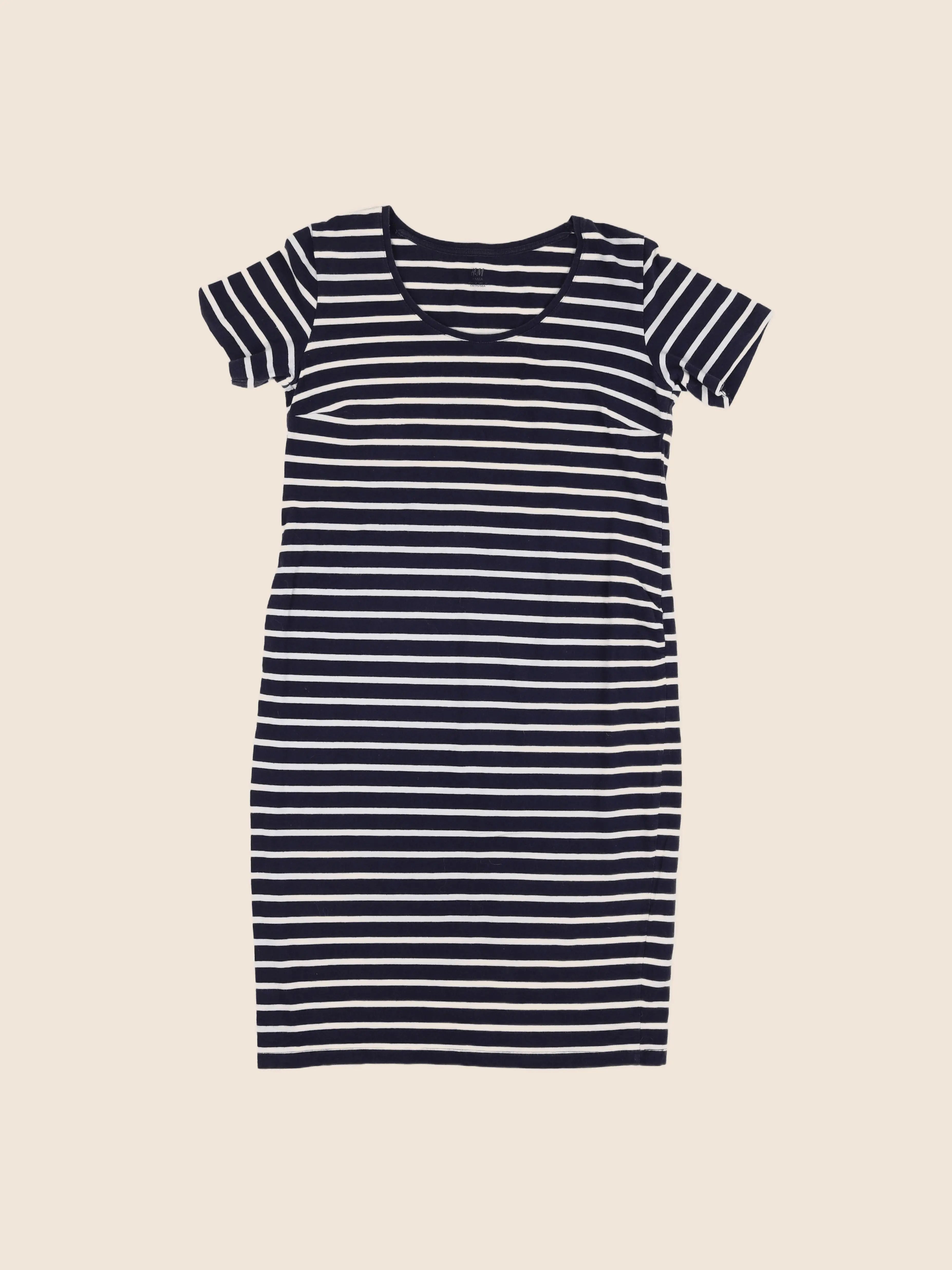 H&M - robe grossesse bleu - 38