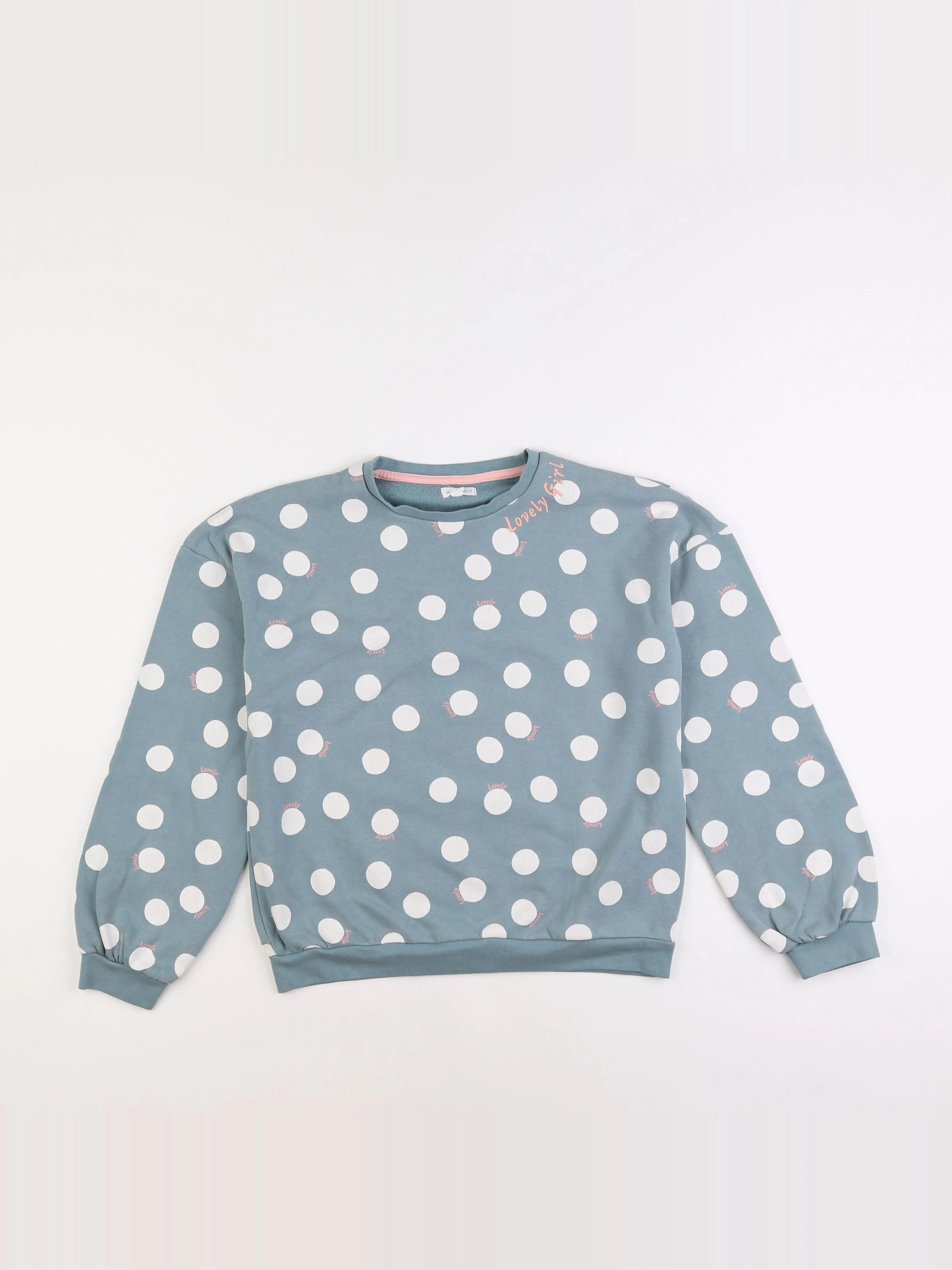Vertbaudet - sweat bleu - 14 ans