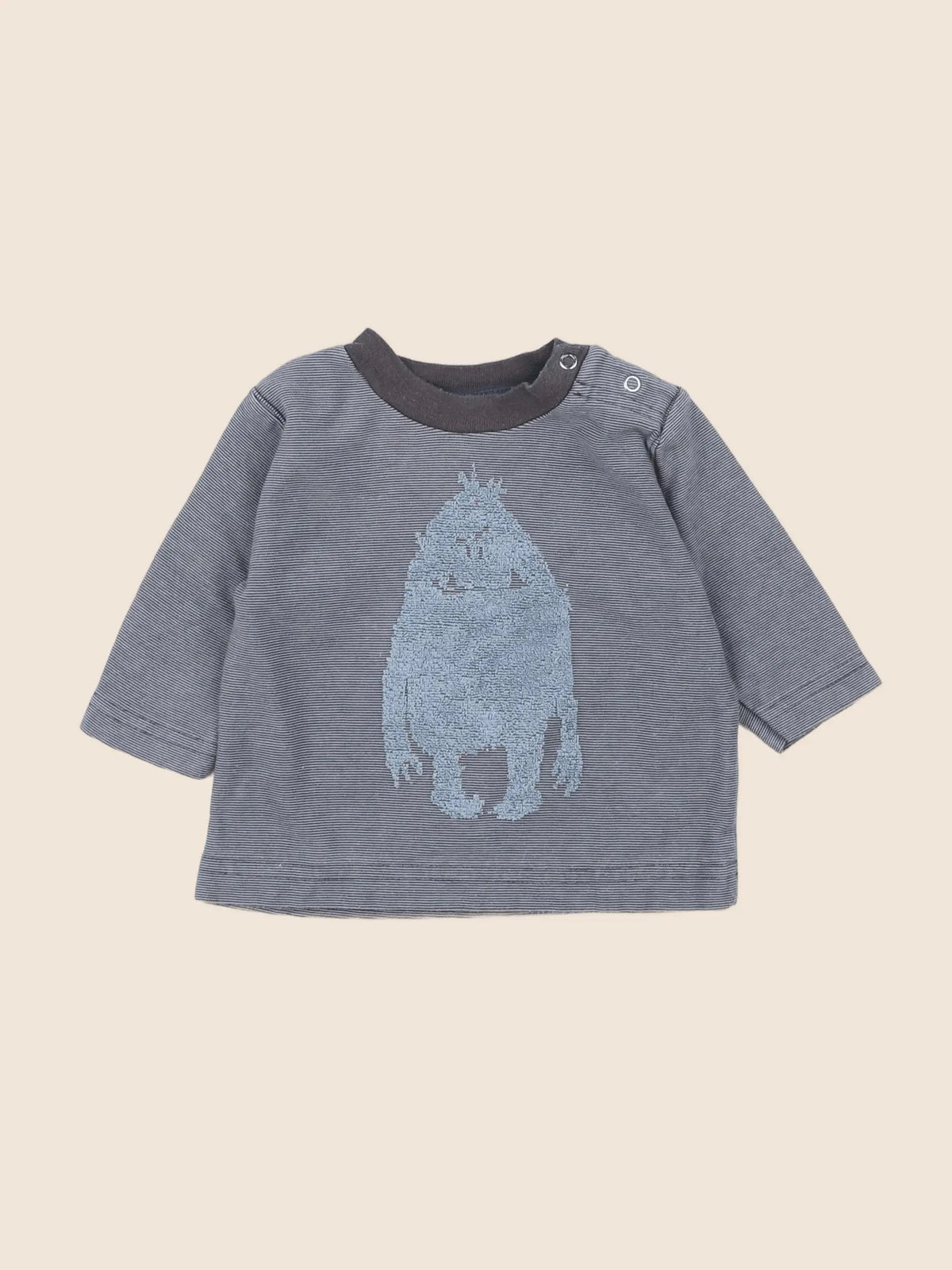 Petit Bateau - tee-shirt gris - 3 mois