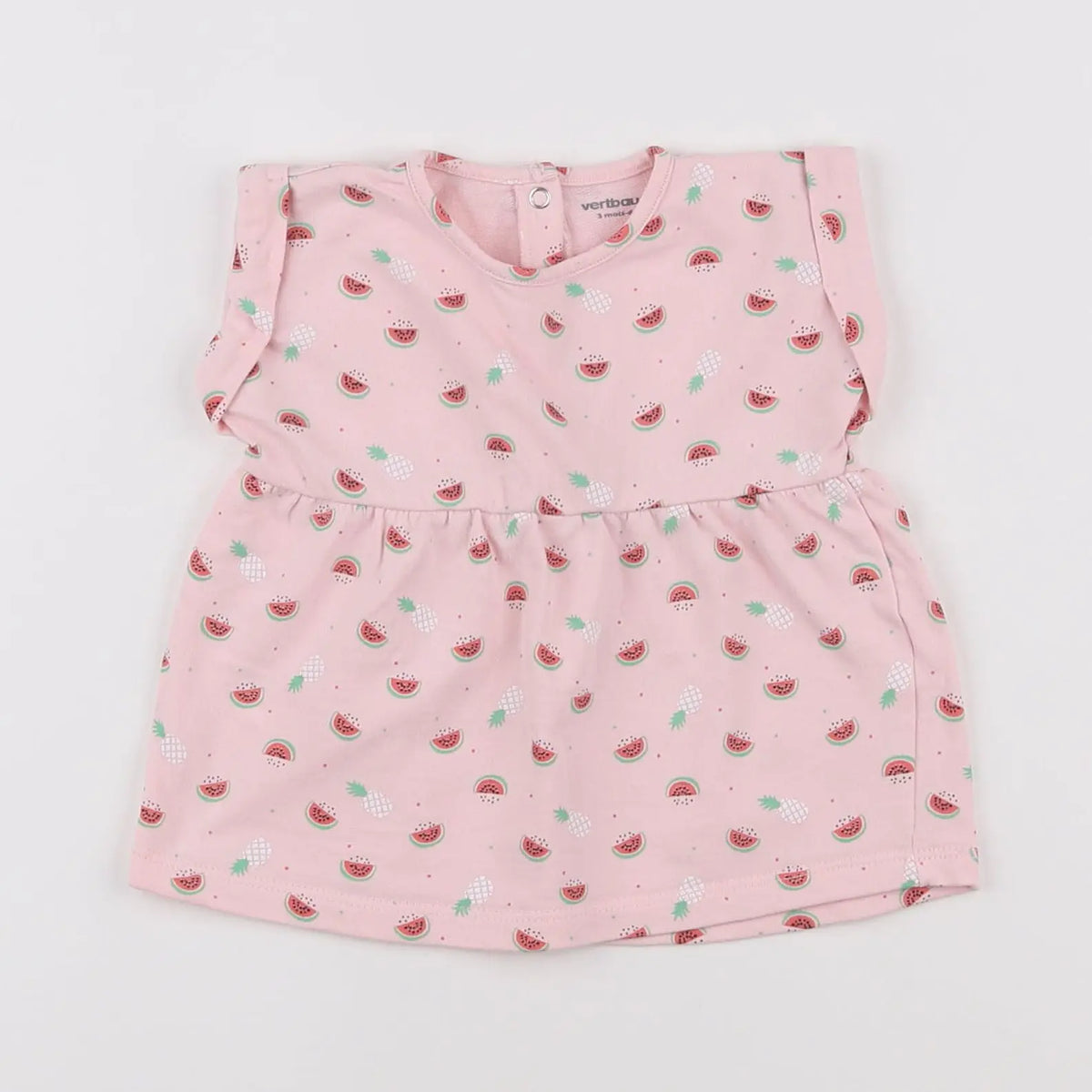 Vertbaudet - robe rose - 3 mois