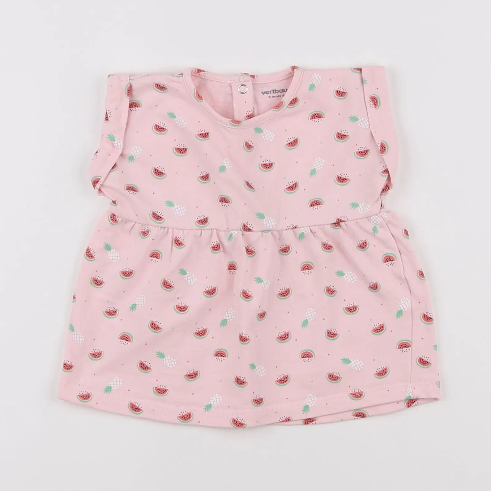 Vertbaudet - robe rose - 3 mois
