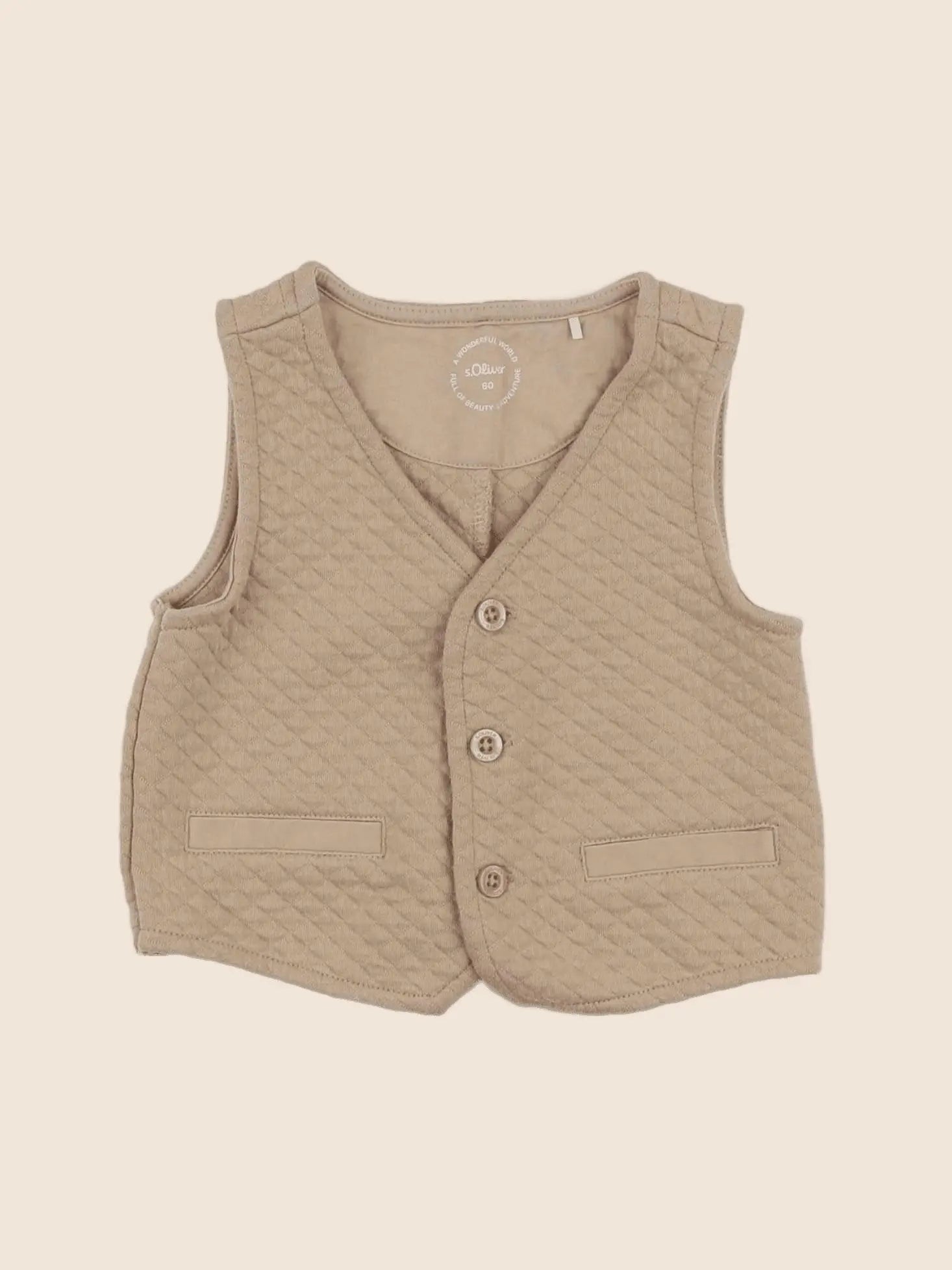 s.Oliver - gilet beige - 12/18 mois