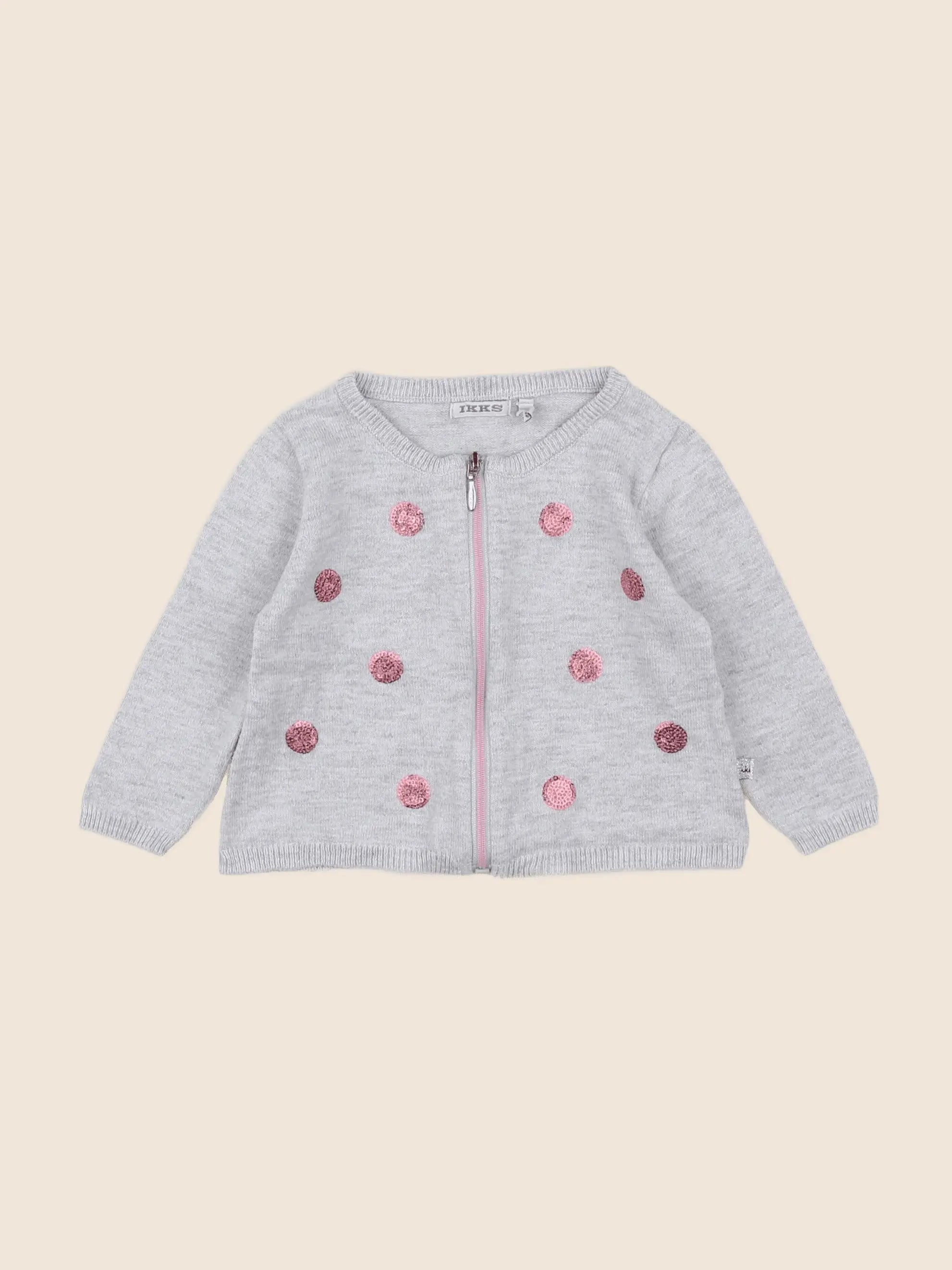 IKKS - gilet gris - 6 mois