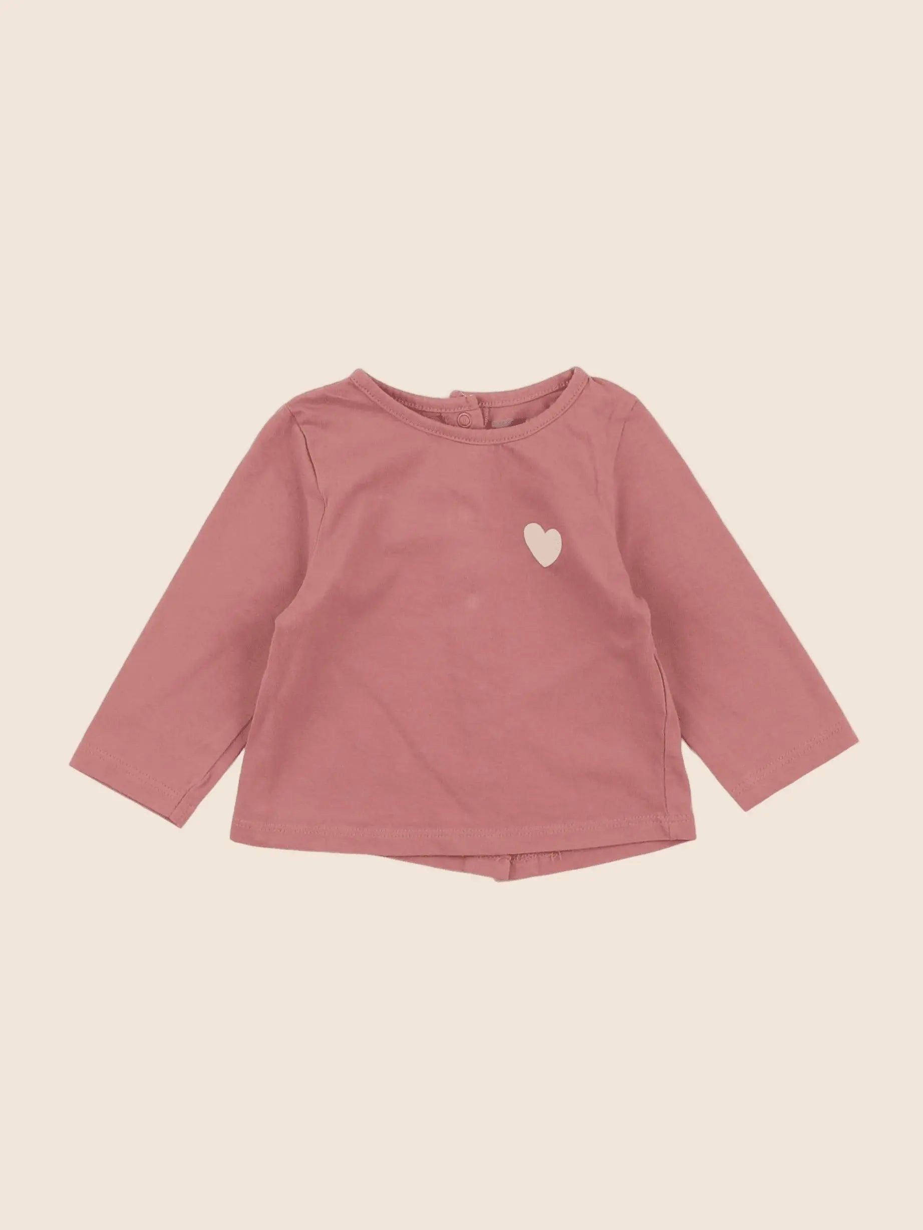 Vertbaudet - tee-shirt rose - 3 mois