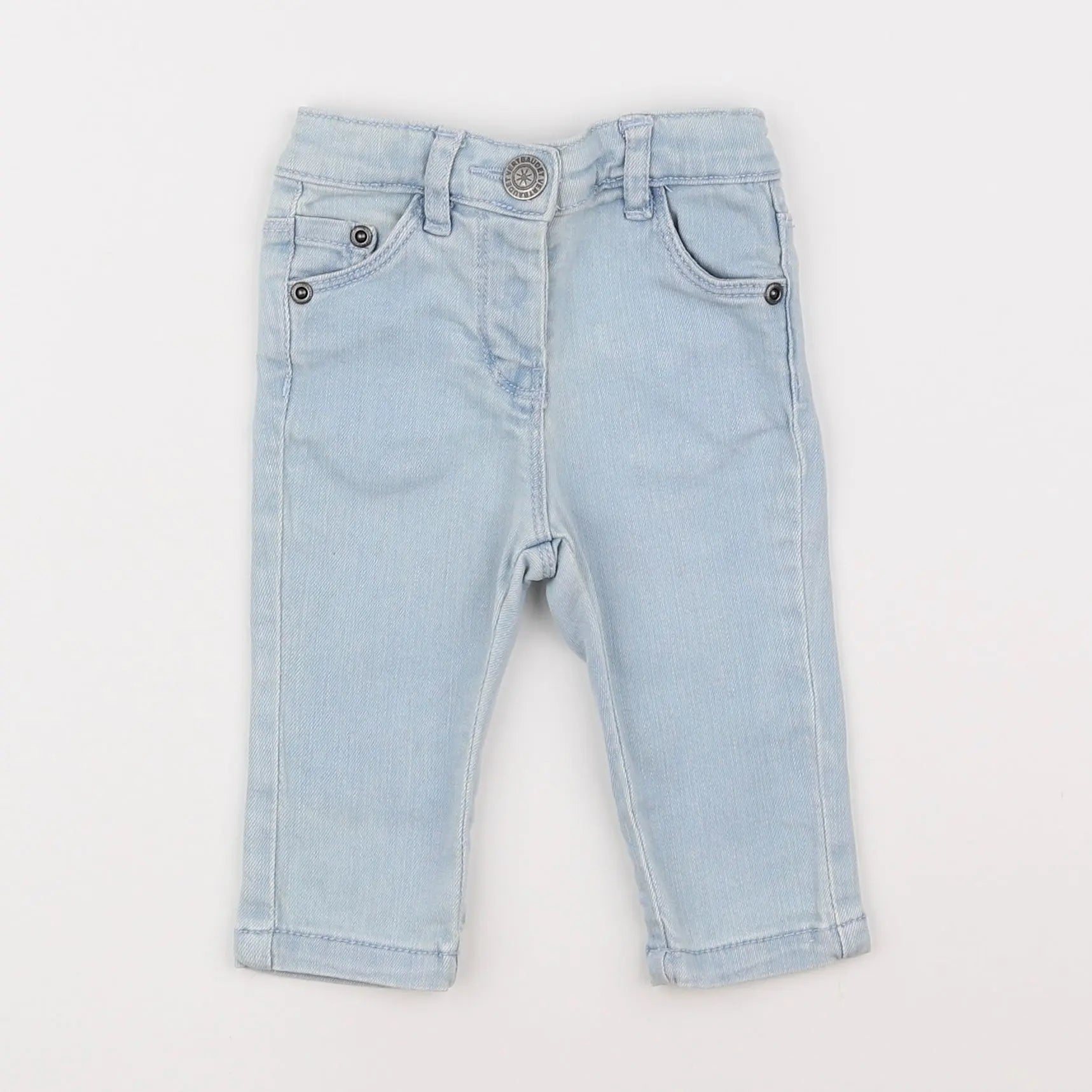 Vertbaudet - jean bleu - 3 mois