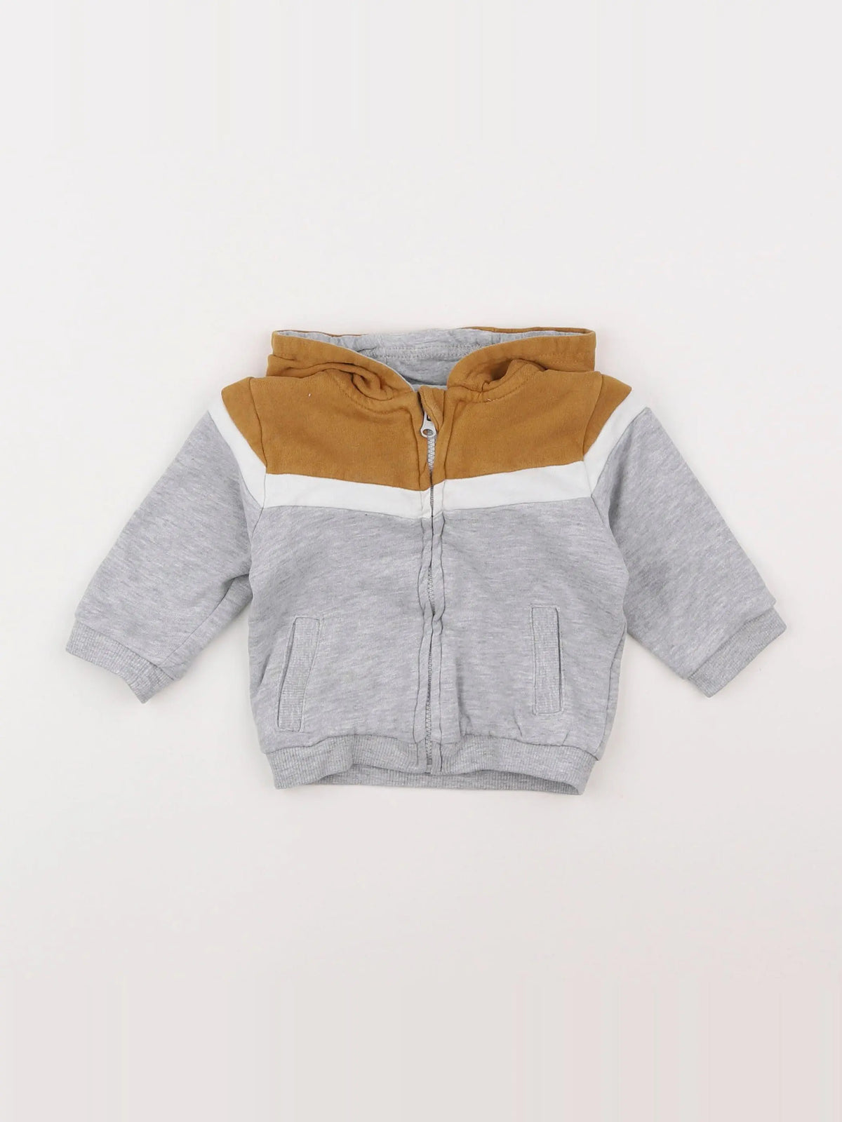 Vertbaudet - sweat gris - 6 mois