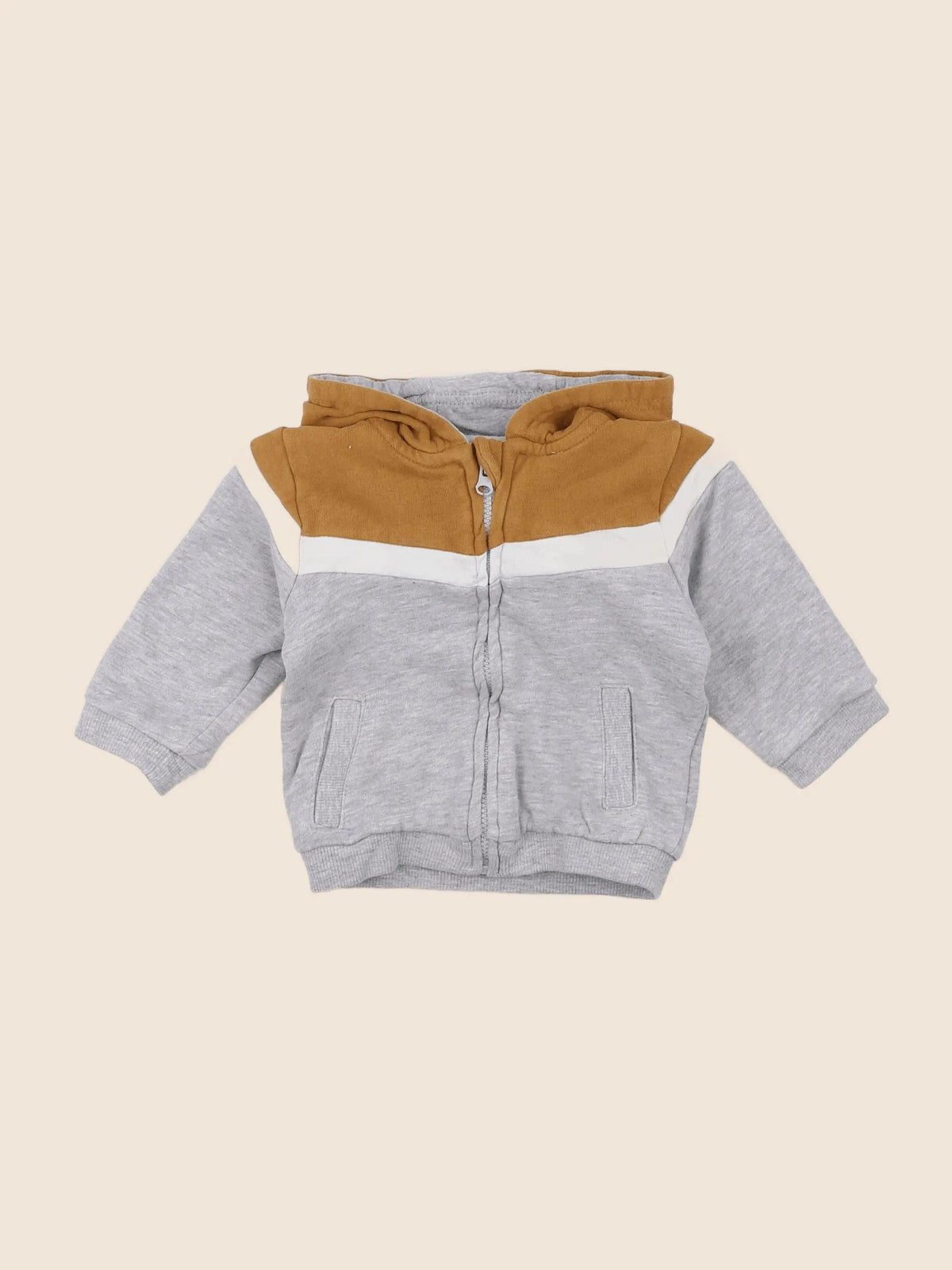Vertbaudet - sweat gris - 6 mois
