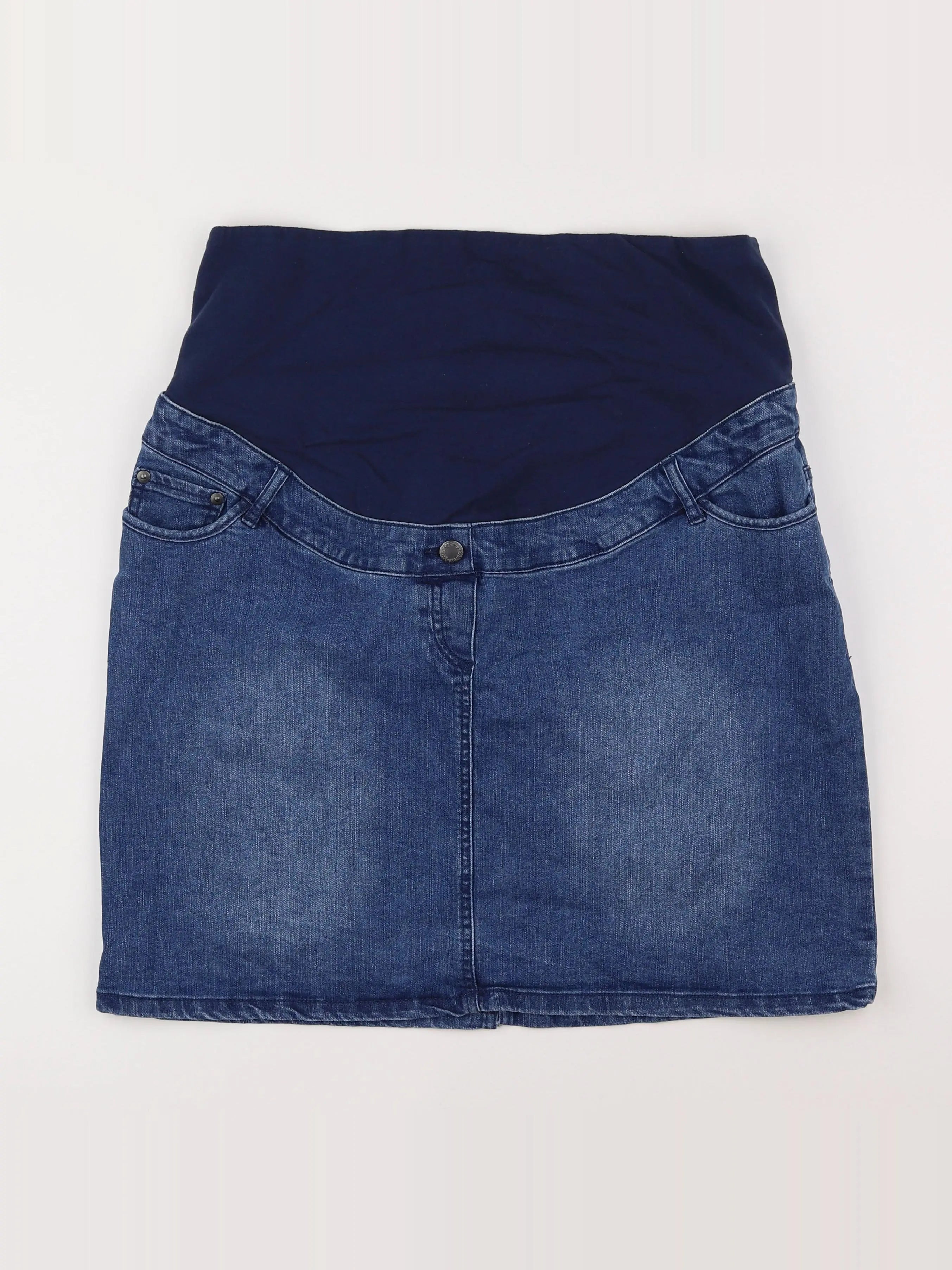 Vertbaudet - jupe grossesse bleu - 46