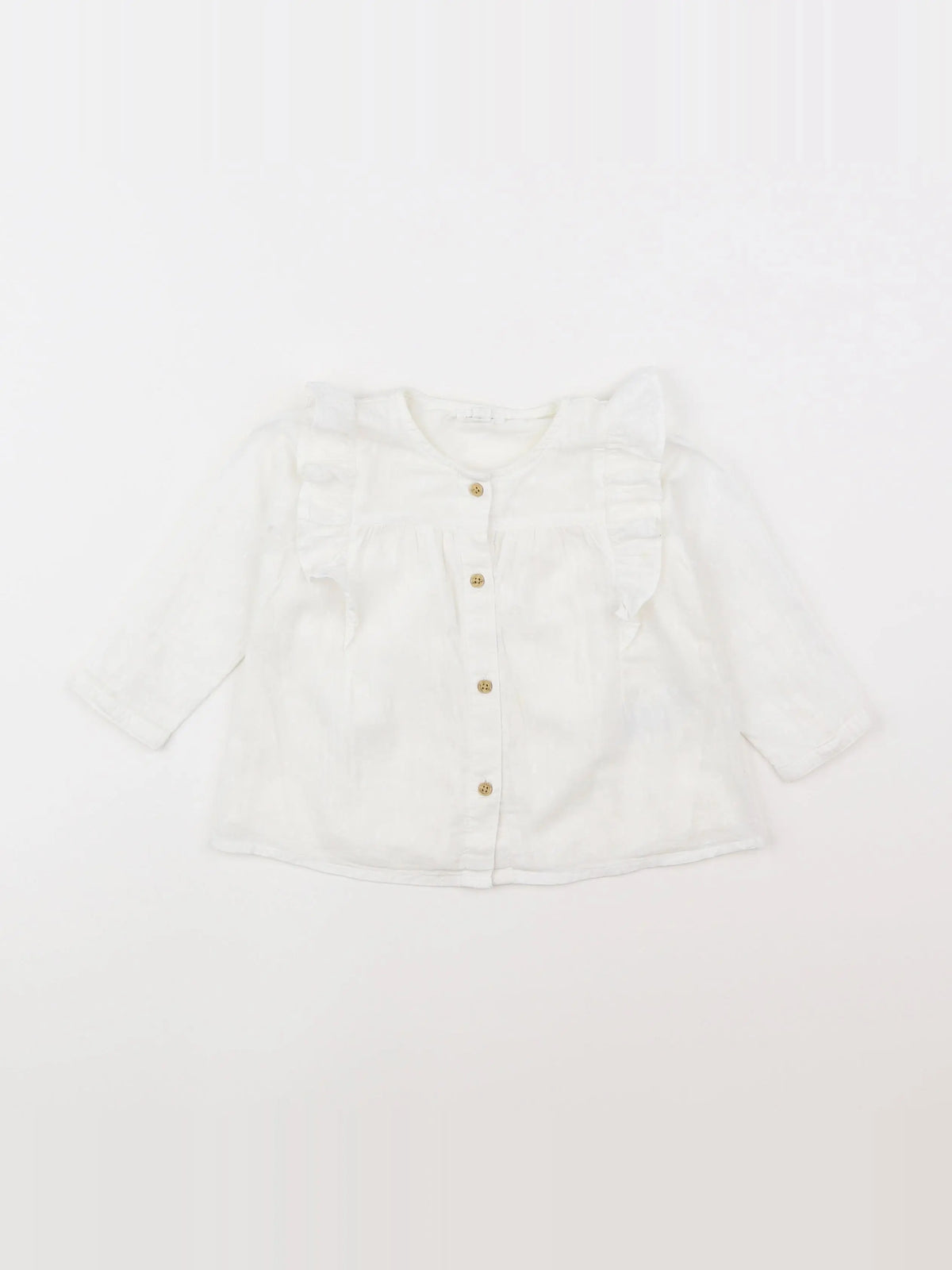 Vertbaudet - blouse blanc - 12 mois