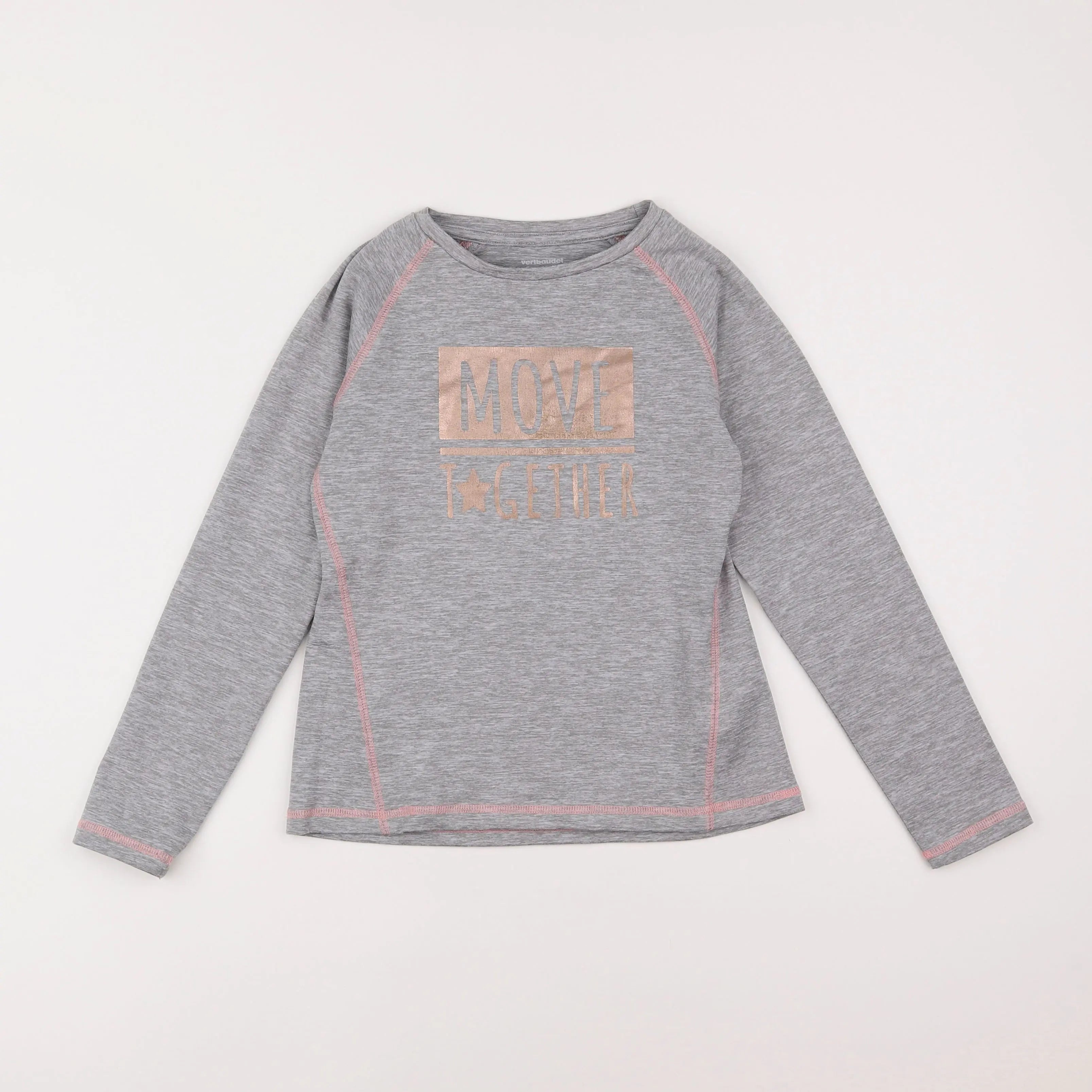 Vertbaudet - tee-shirt gris - 8 ans