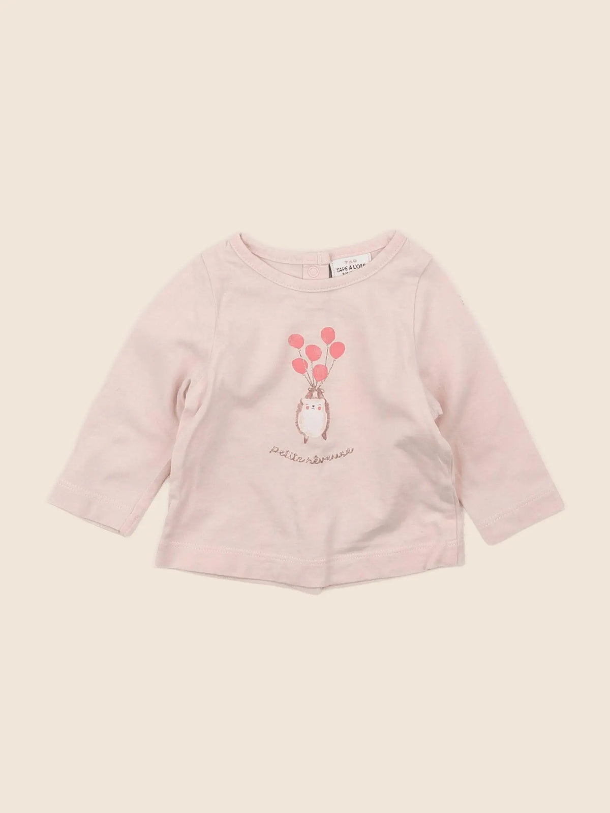 Tape à l'oeil - tee-shirt rose - 3 mois