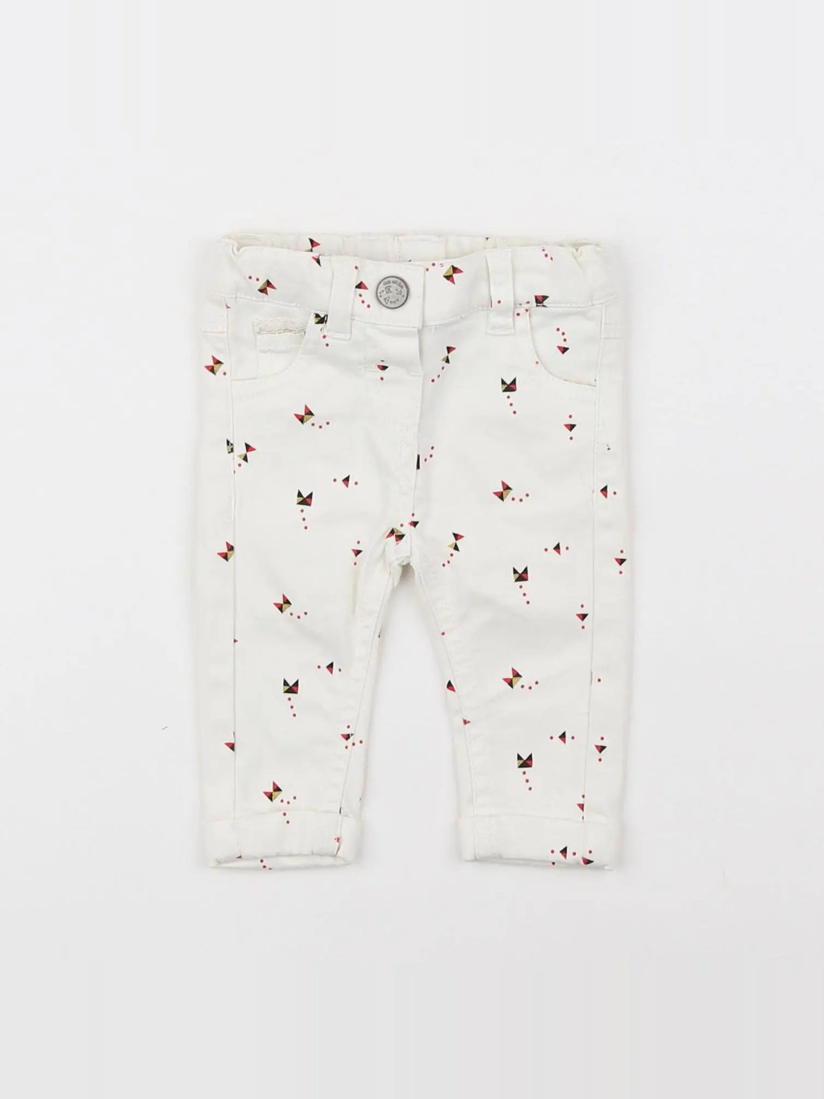 Tape à l'oeil - pantalon blanc - 3 mois