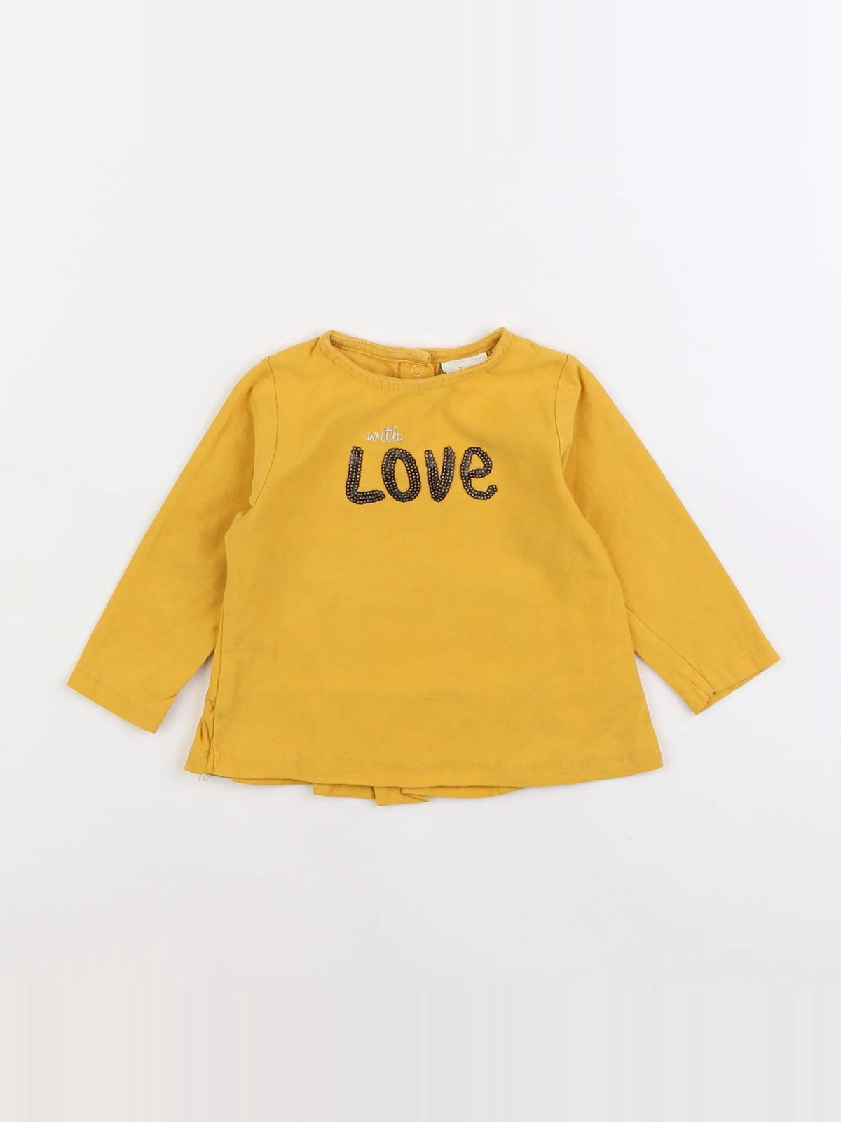 Tape à l'oeil - tee-shirt jaune - 6 mois