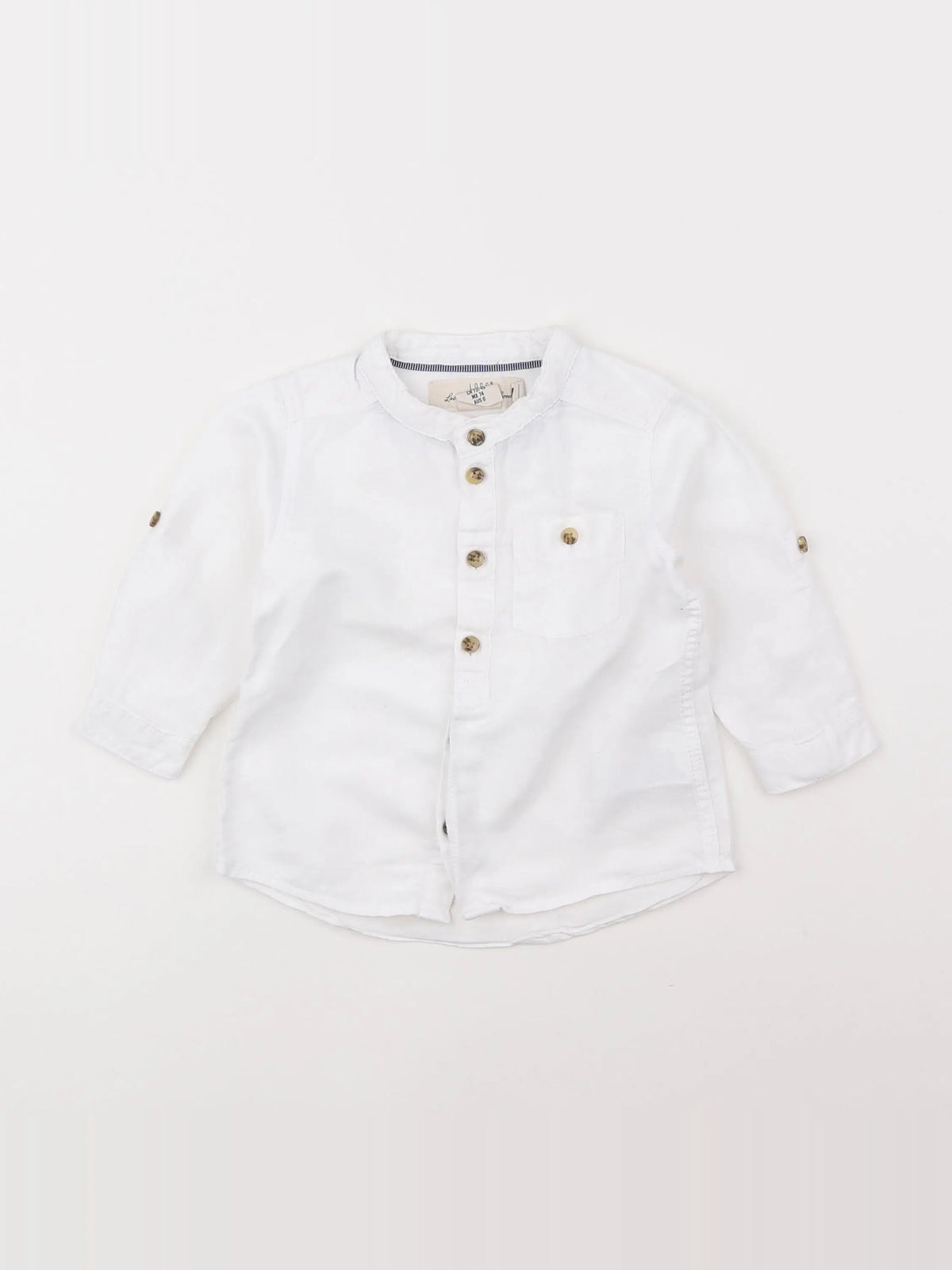 H&M - chemise blanc - 6/9 mois