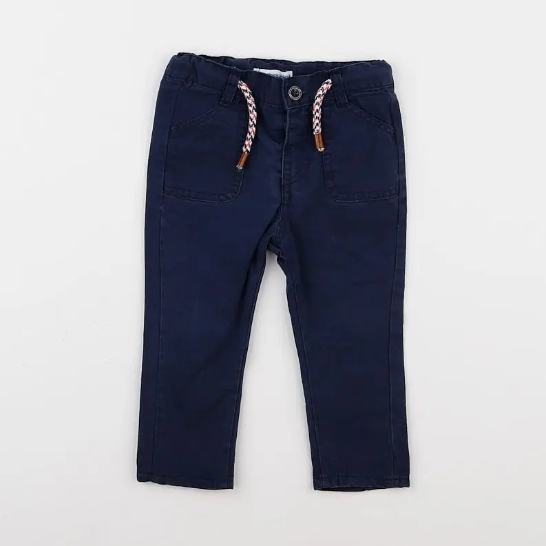 Vertbaudet - pantalon bleu - 6 mois