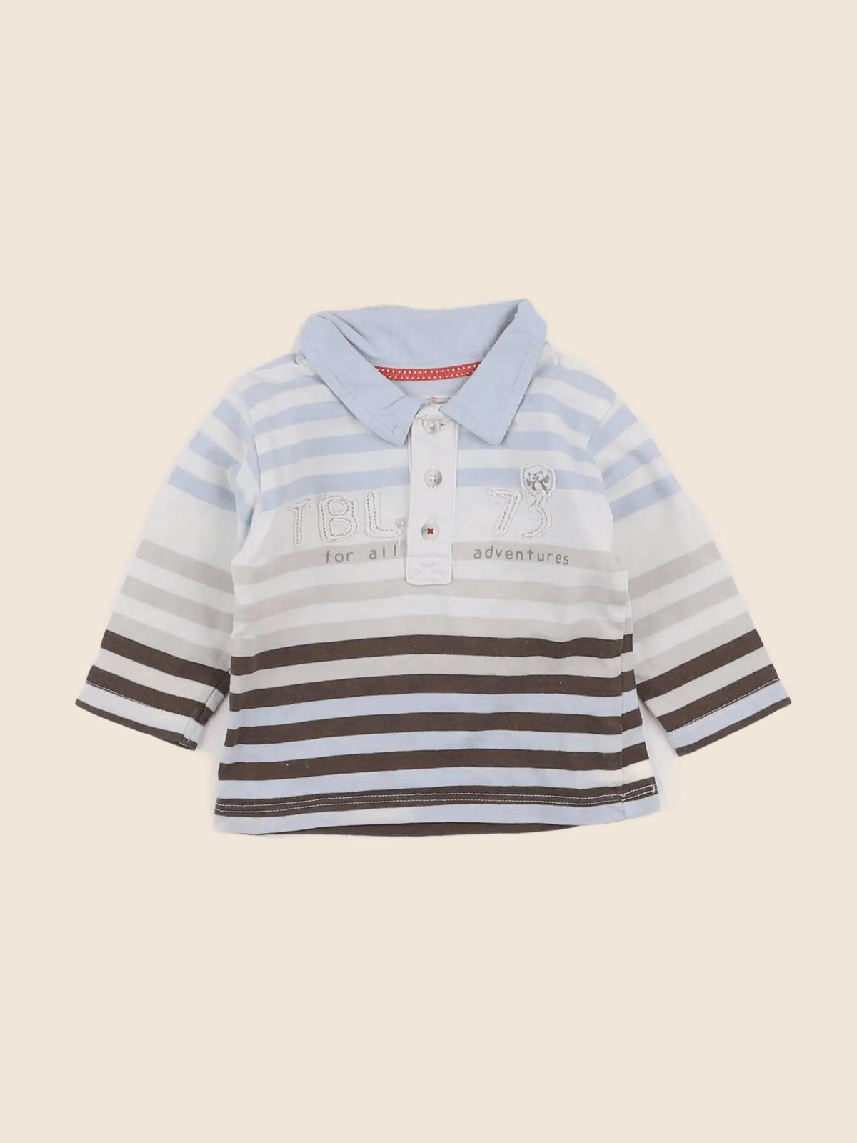 Timberland - polo bleu, marron - 3 mois