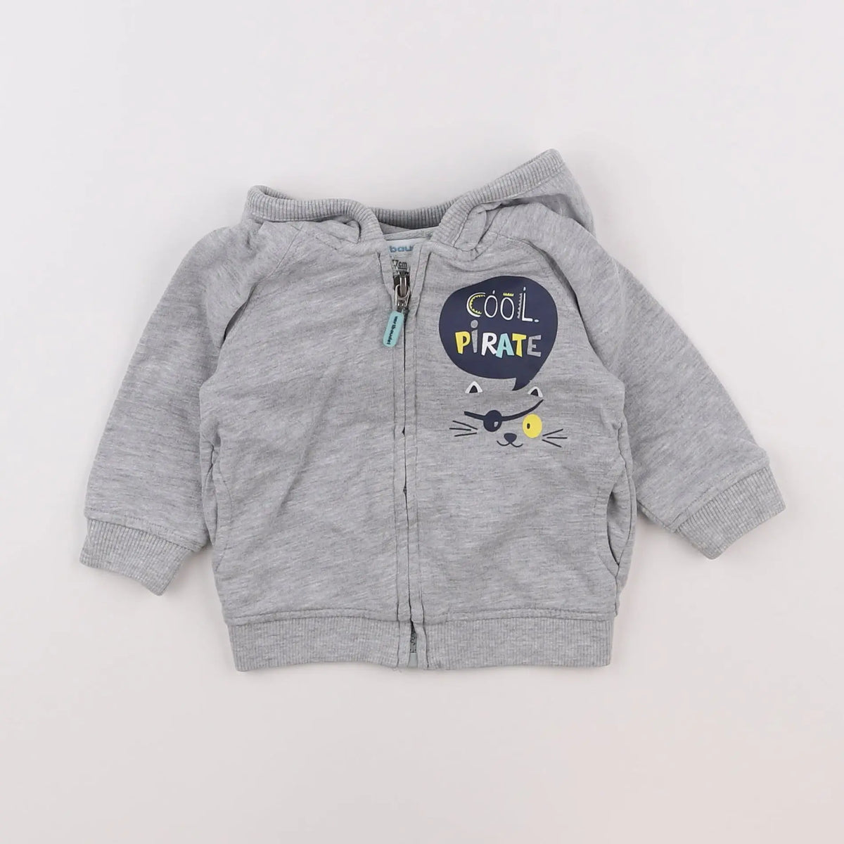 Vertbaudet - sweat gris - 6 mois