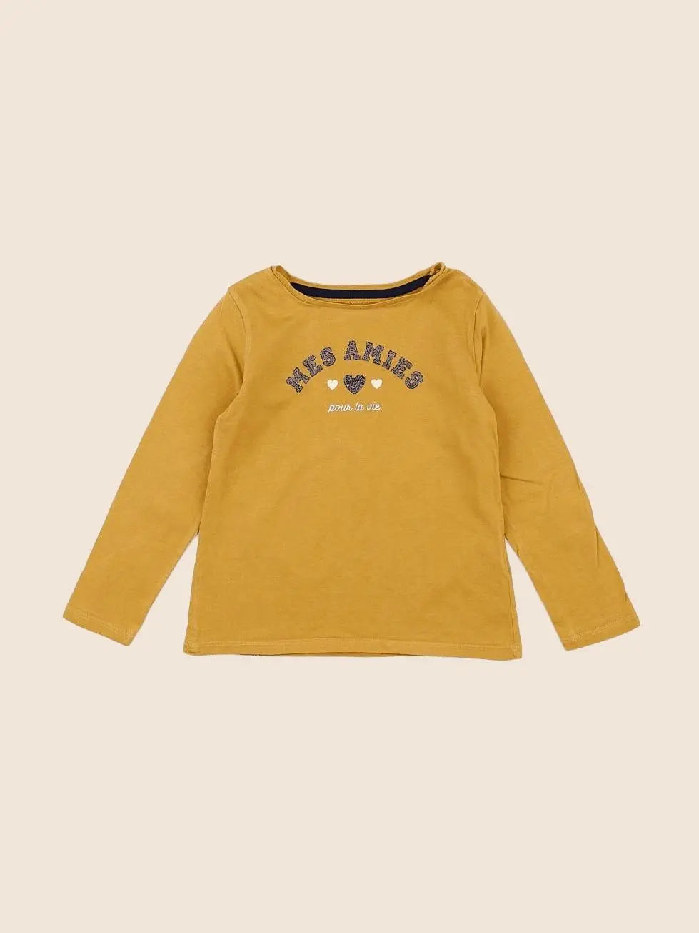 Vertbaudet - tee-shirt jaune - 4 ans