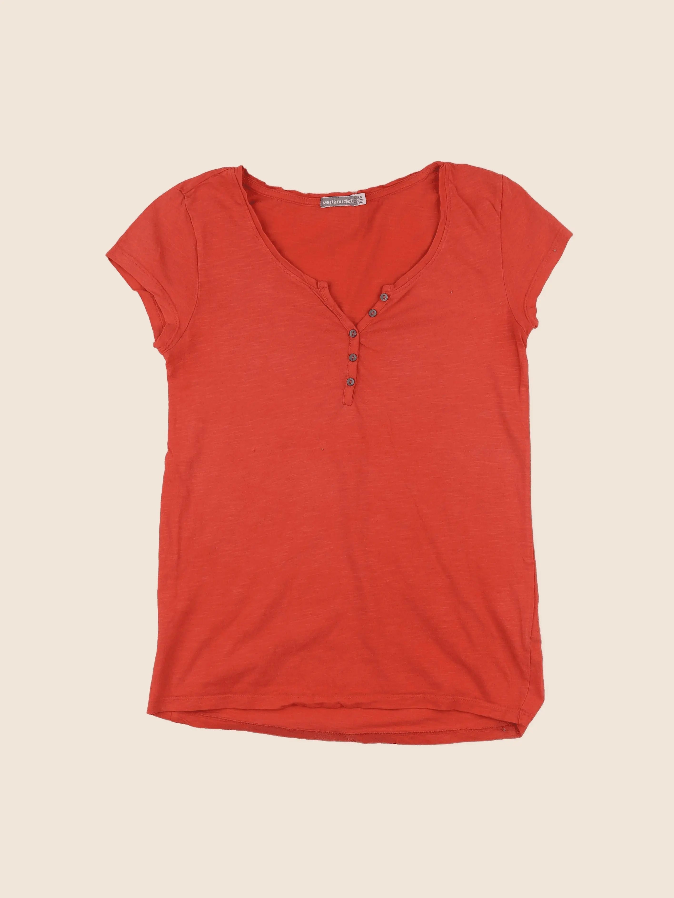 Vertbaudet - tee-shirt grossesse rouge - 34 à 36