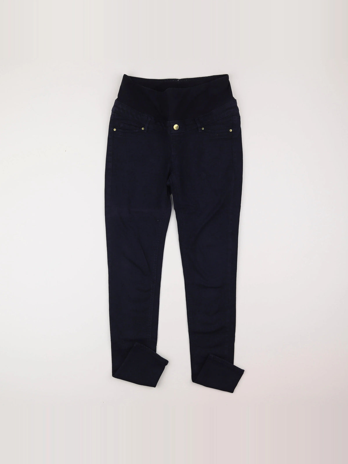 H&M - pantalon grossesse bleu - 38