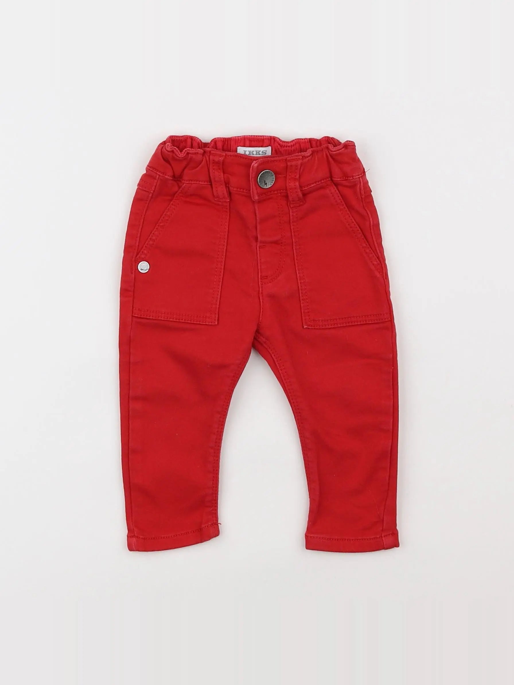 IKKS - jean rouge - 6 mois