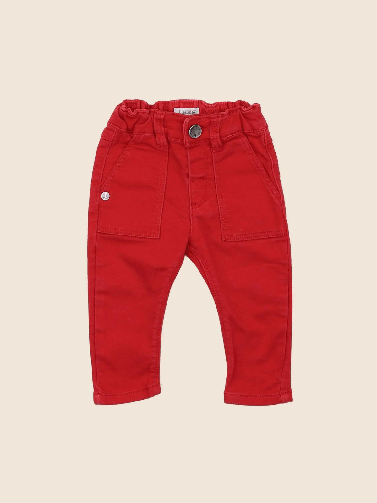 IKKS - jean rouge - 6 mois