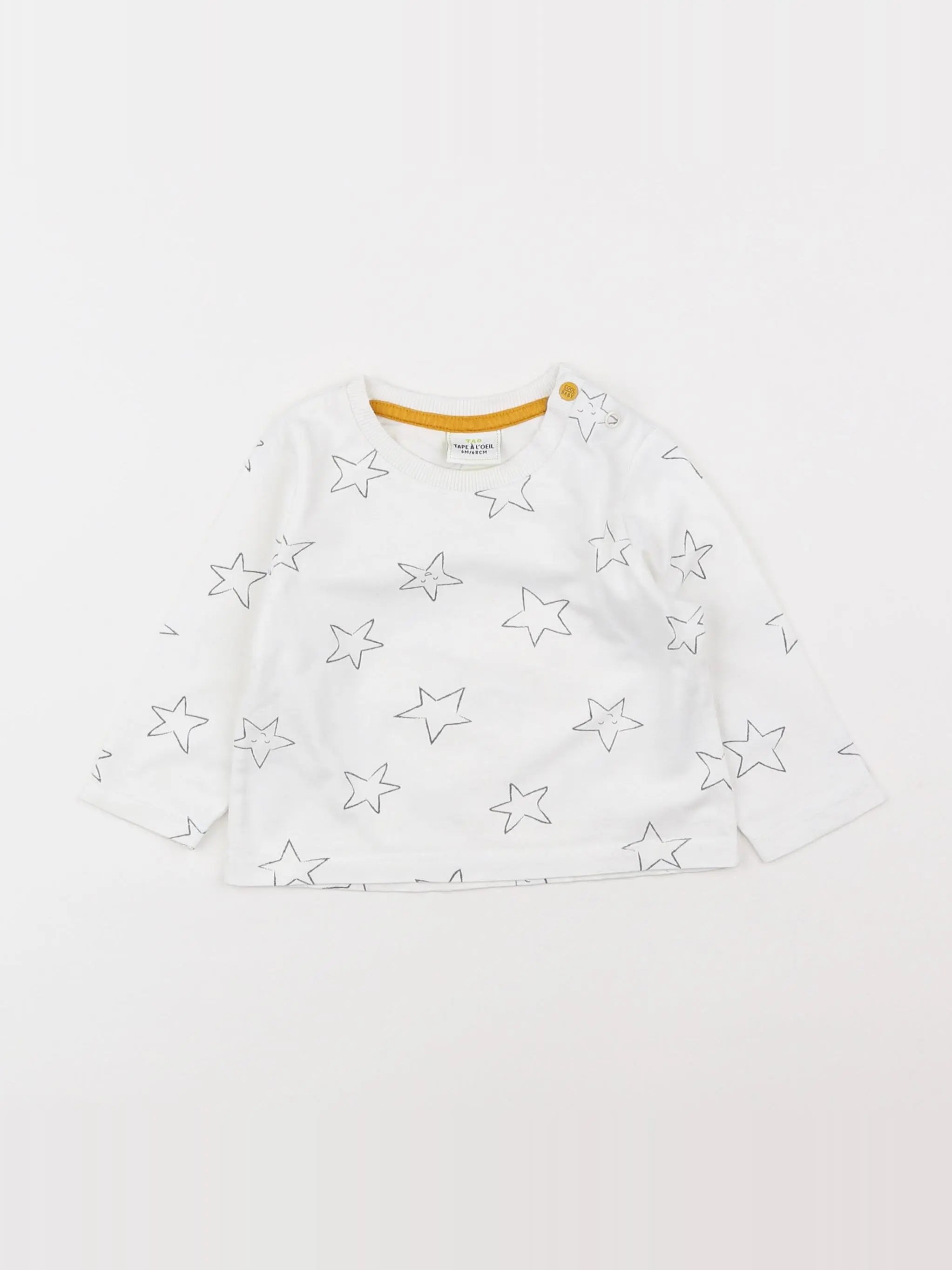Tape à l'oeil - tee-shirt blanc - 6 mois