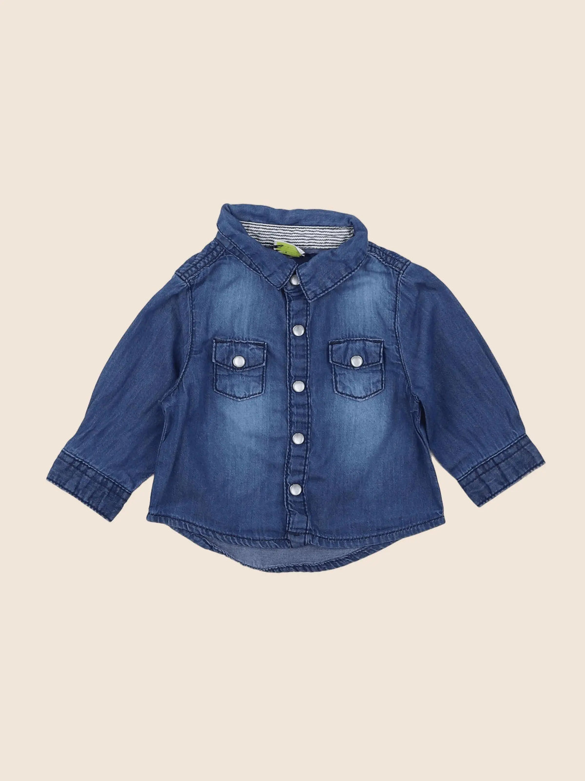 Tape à l'oeil - chemise bleu - 3 mois