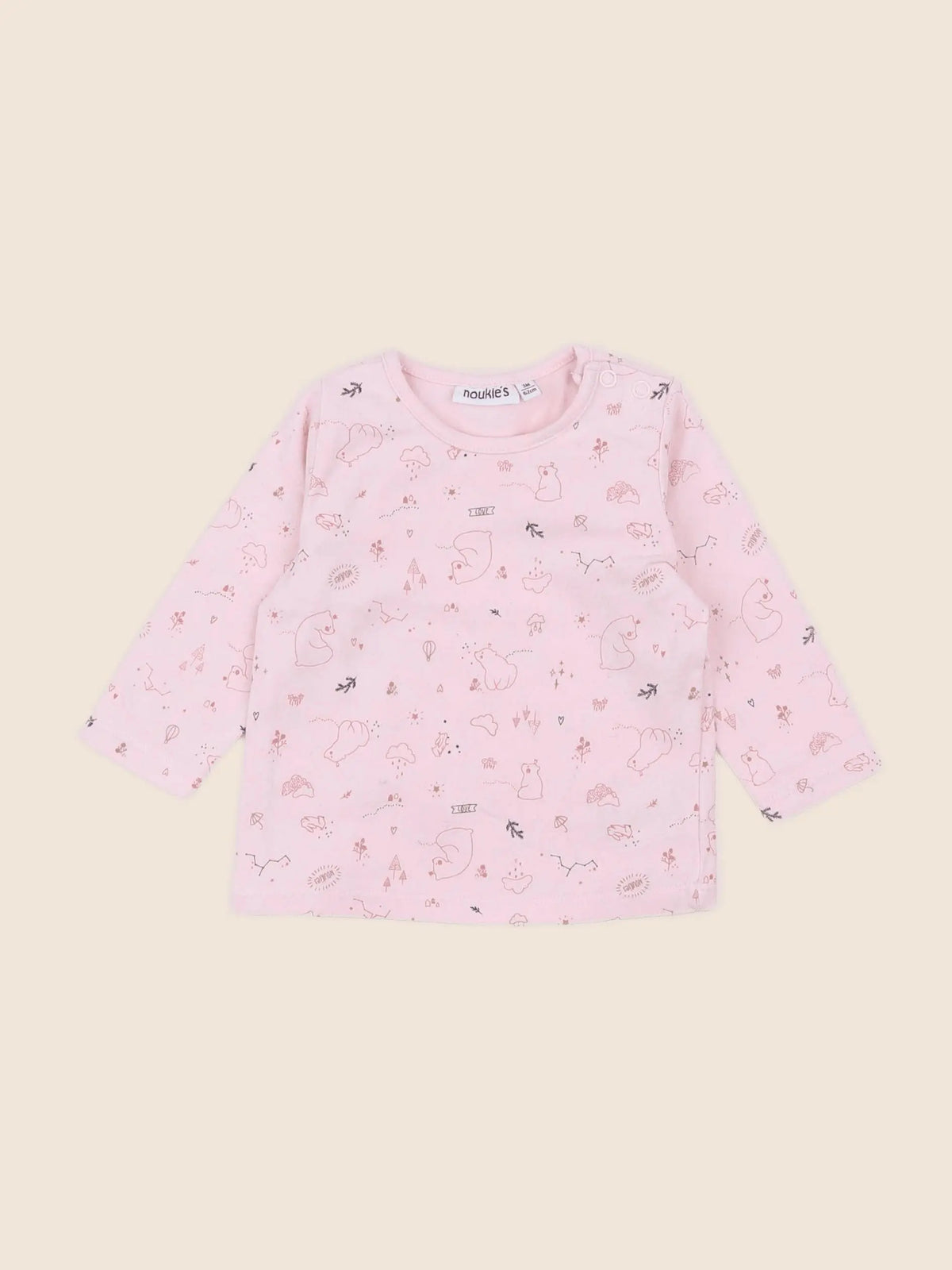 Noukie's - tee-shirt rose - 3 mois
