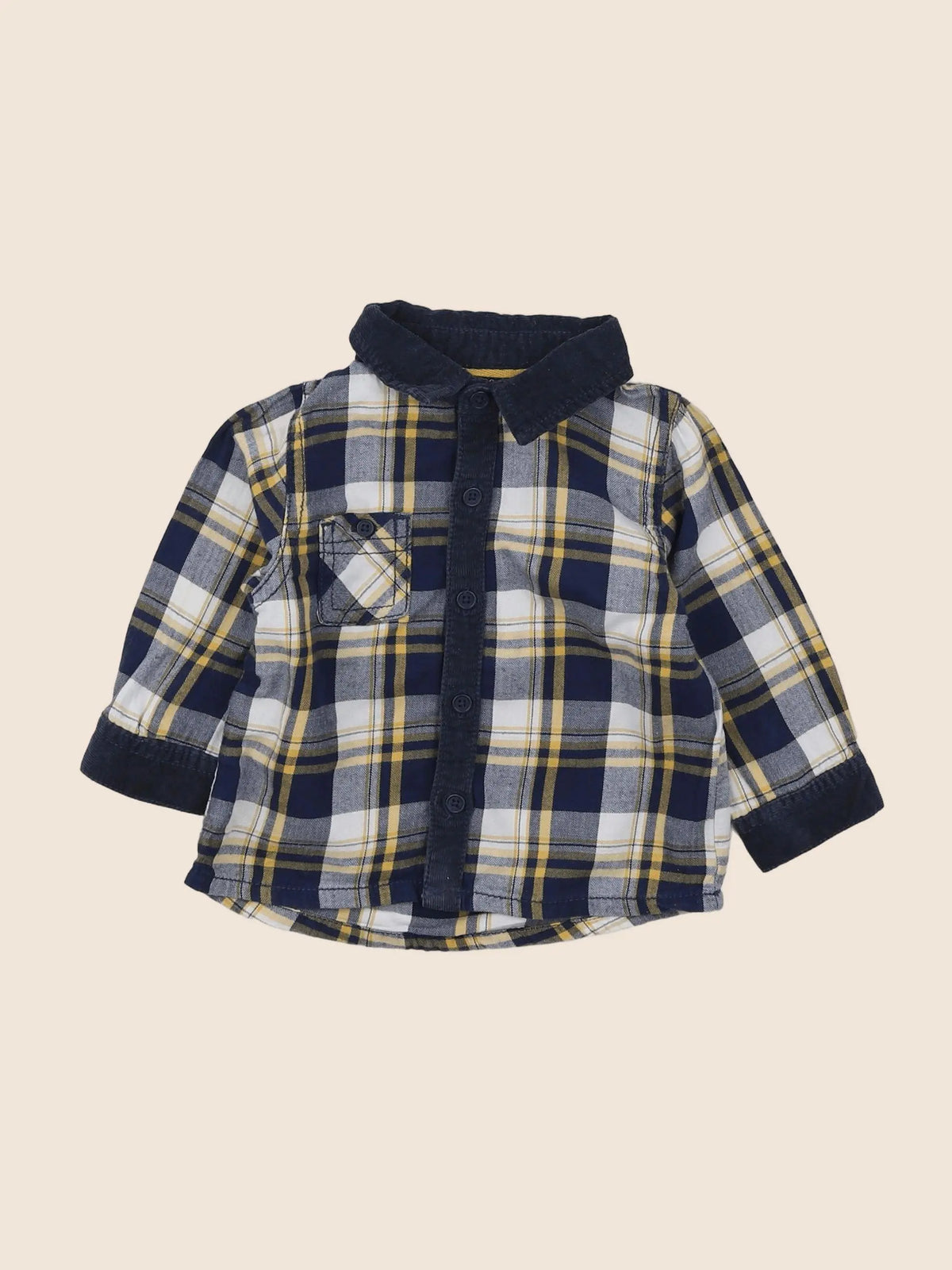 Tape à l'oeil - chemise bleu - 9 mois