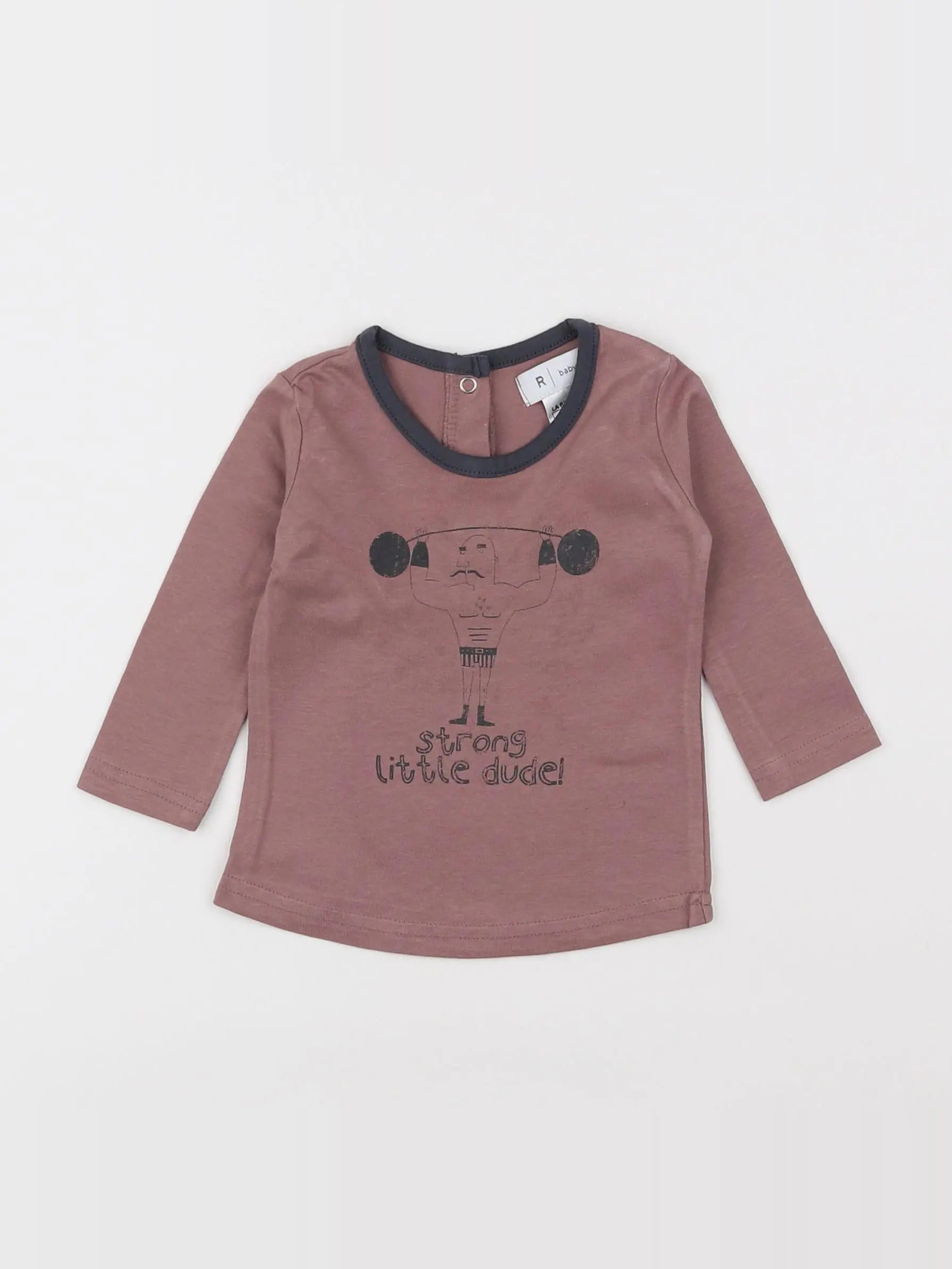 La Redoute - tee-shirt marron - 3 mois