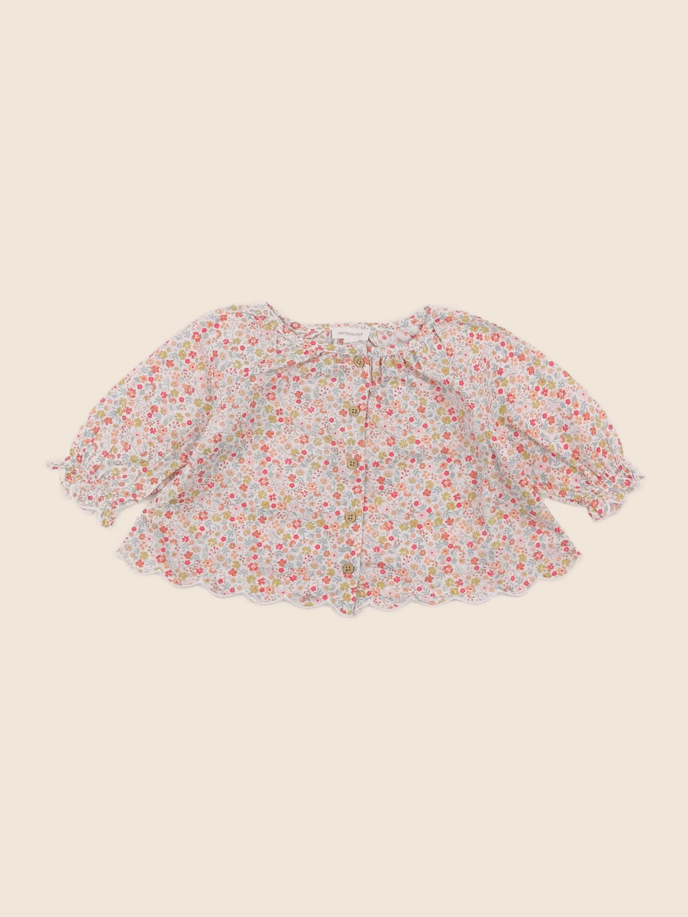 Vertbaudet - blouse multicolore - 3 mois