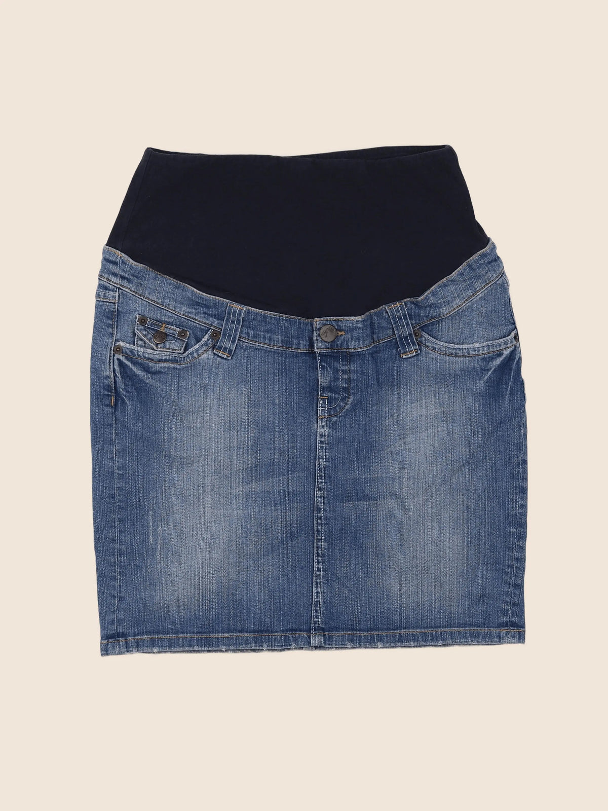 H&M - jupe grossesse bleu - 40 à 42