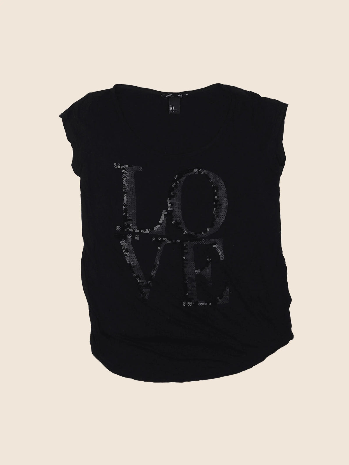 H&M - tee-shirt grossesse noir - 40 à 42