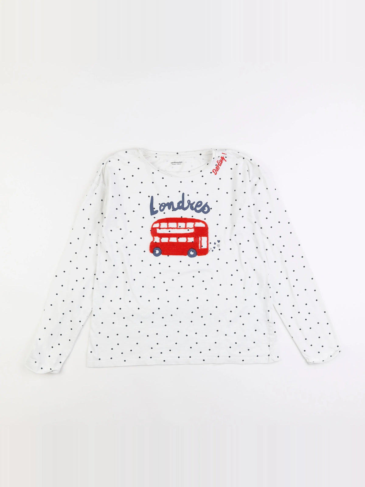 Vertbaudet - tee-shirt blanc - 14 ans