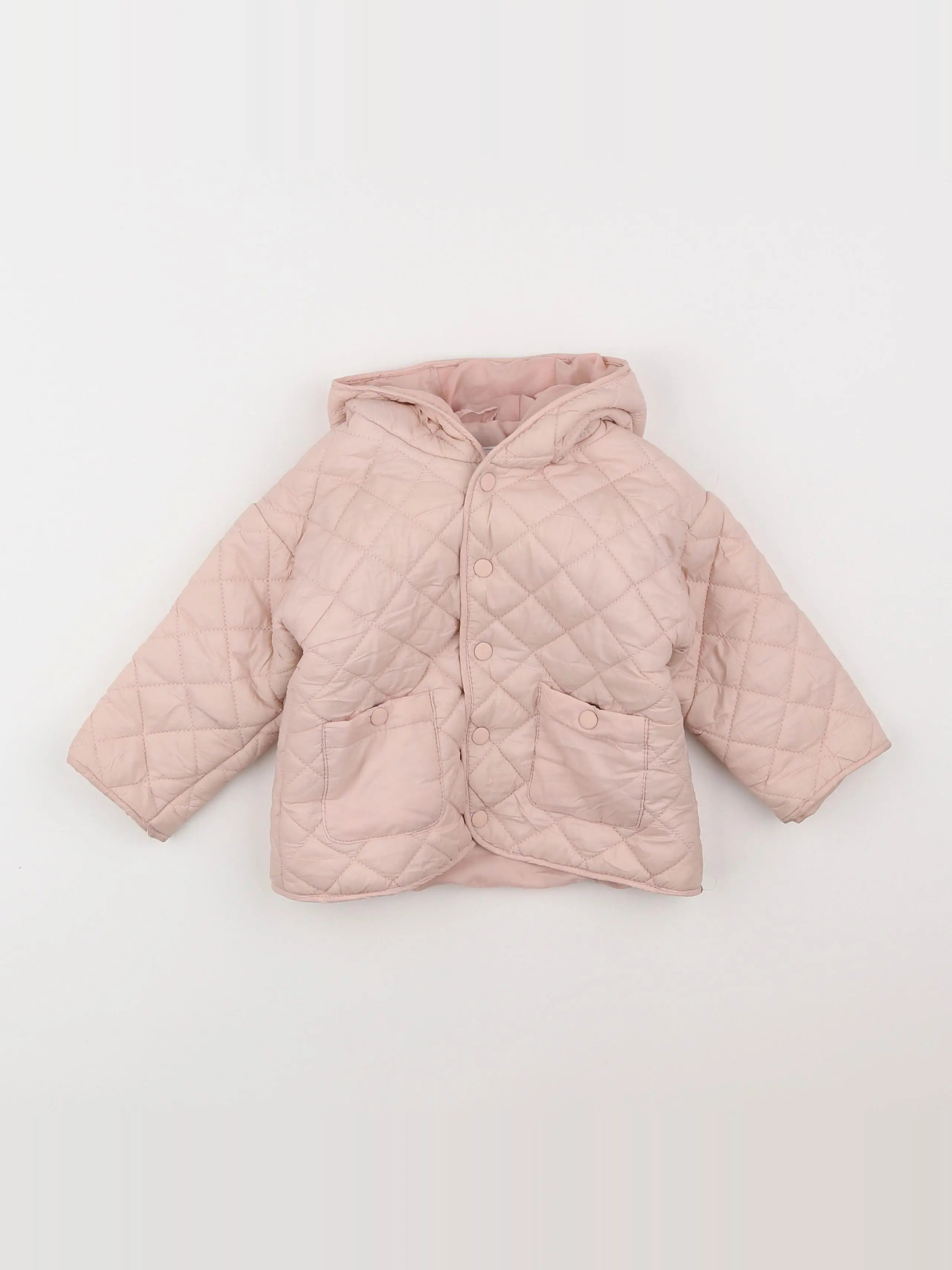 Vertbaudet - doudoune rose - 18 mois