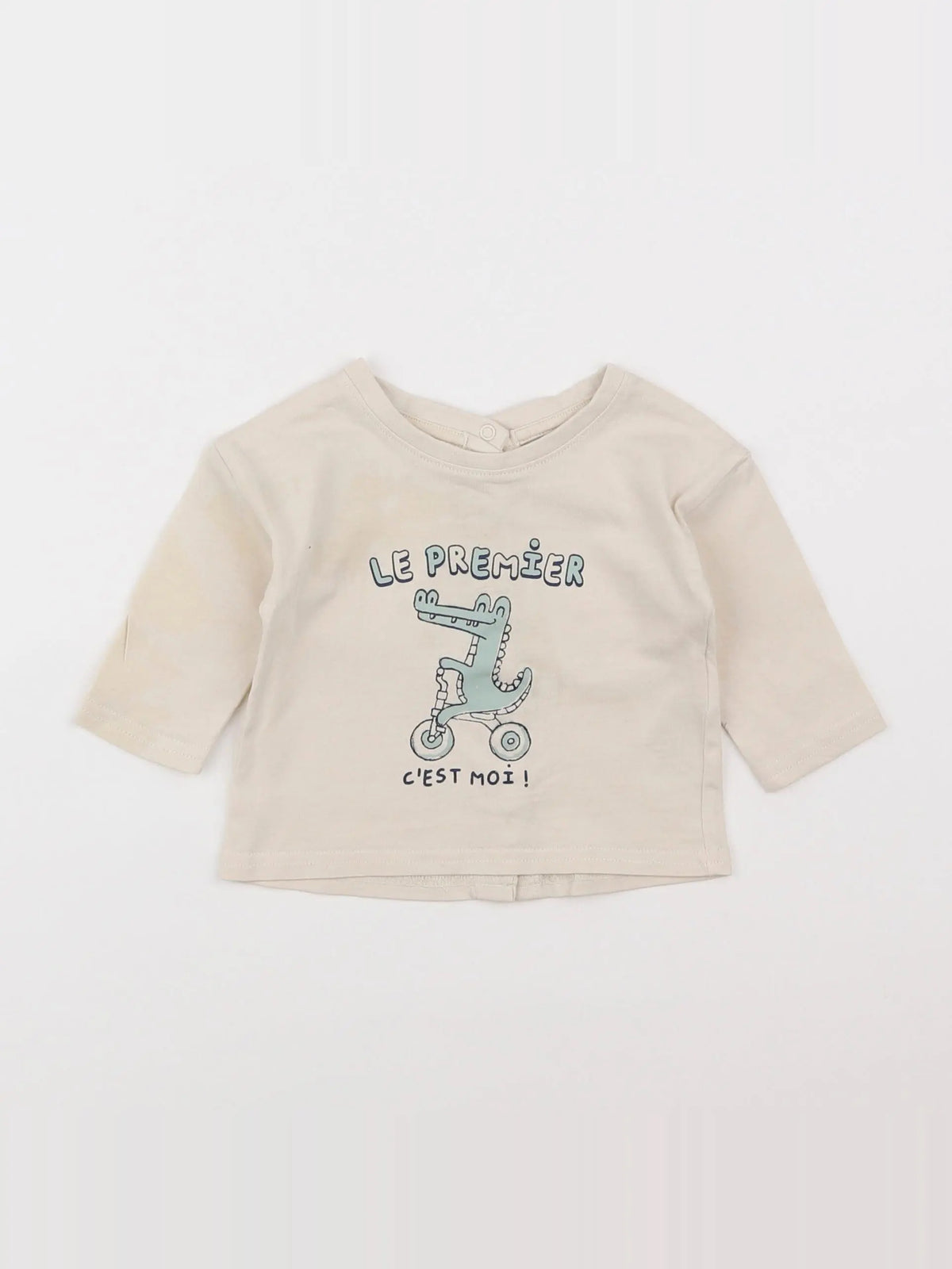 Vertbaudet - tee-shirt blanc - 3 mois