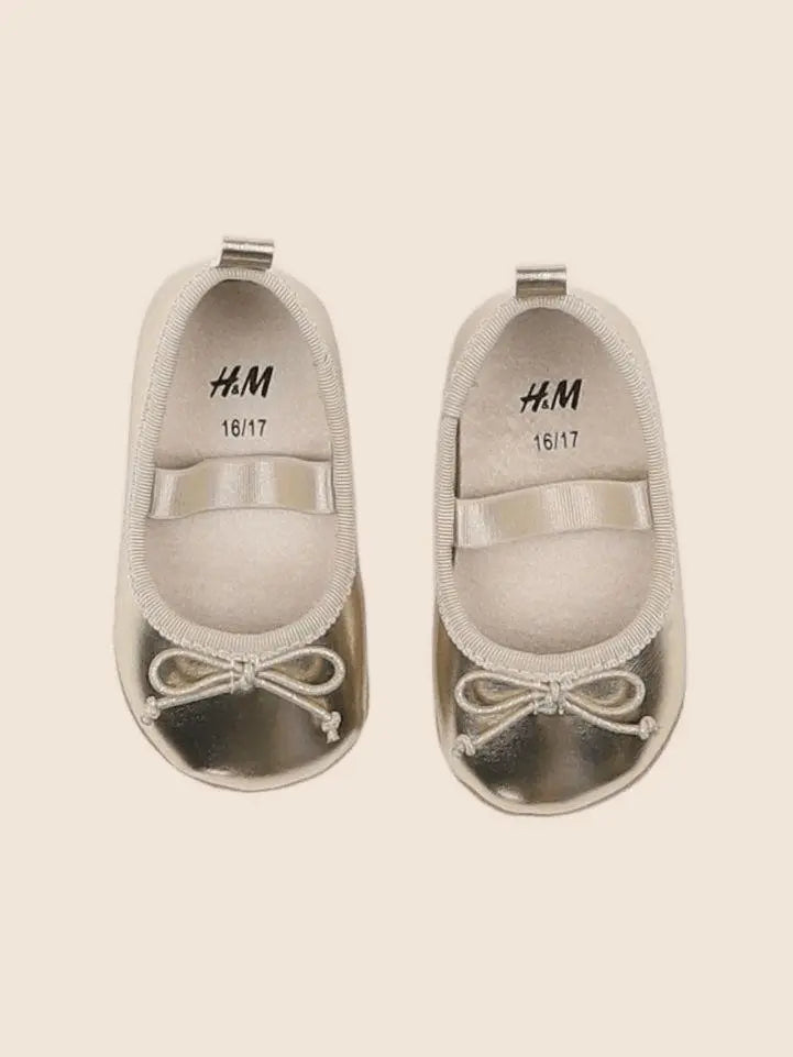 H&M - chaussons or - pointure 16/17