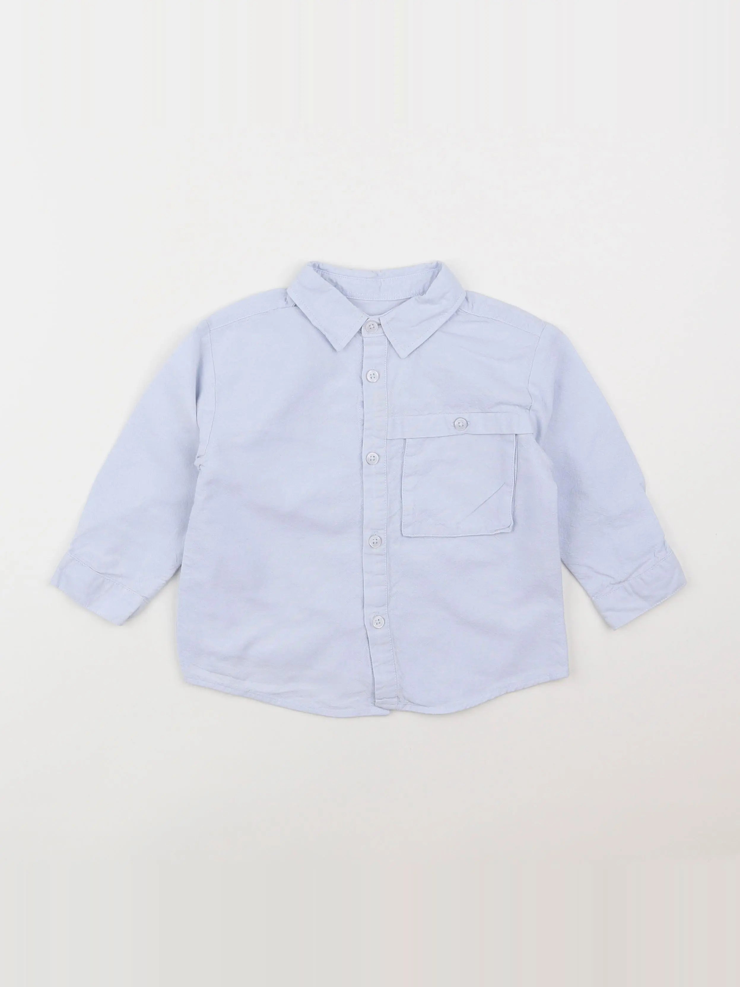 Zara - chemise bleu - 12/18 mois