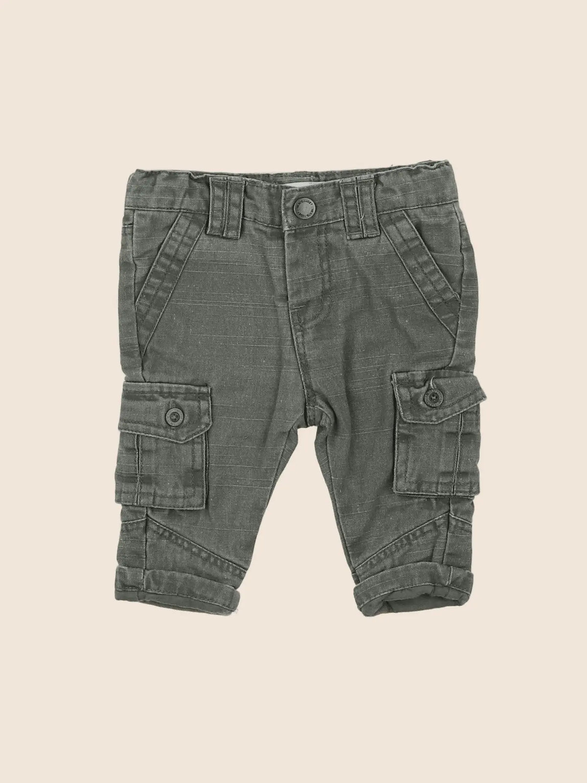 Vertbaudet - pantalon vert - 3 mois