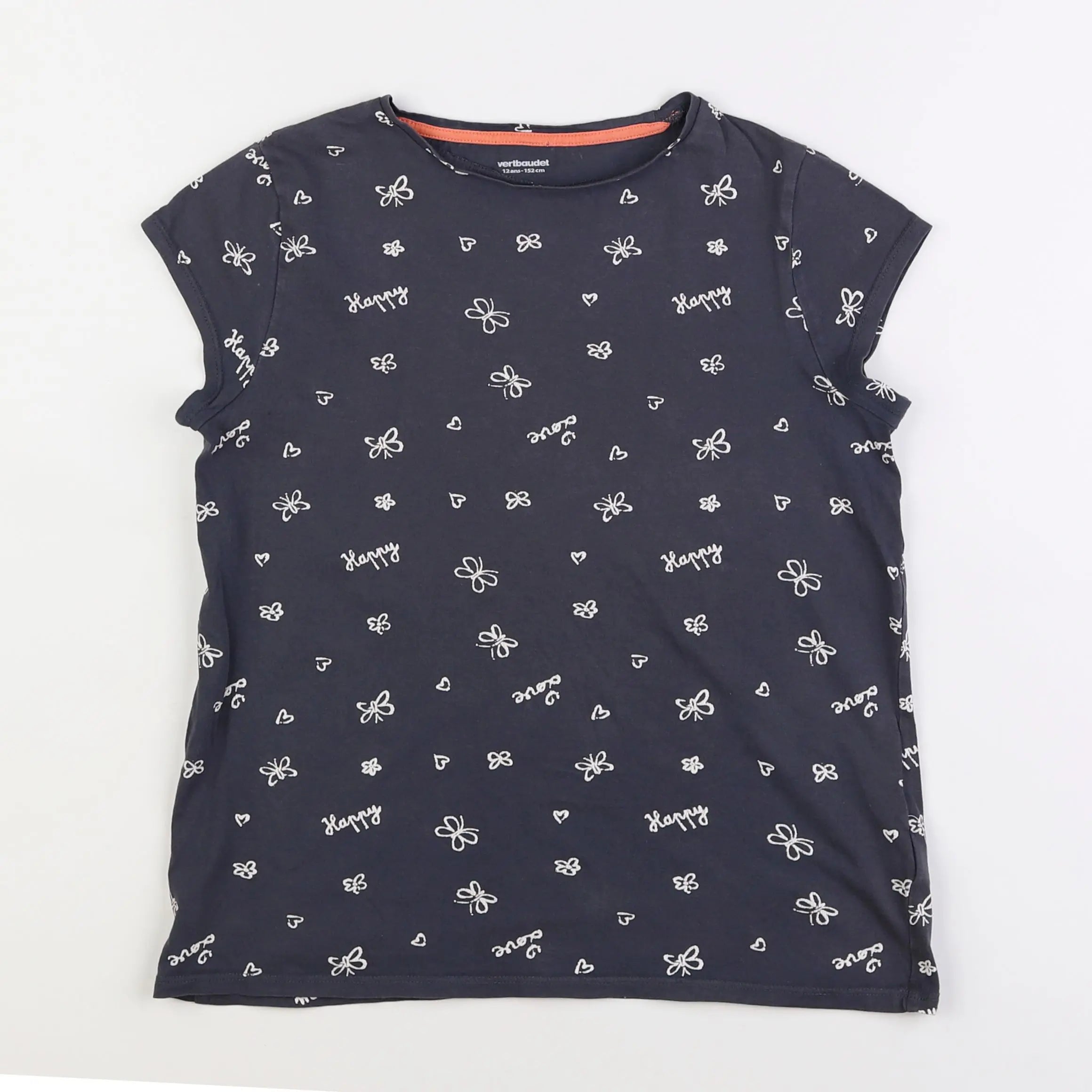 Vertbaudet - tee-shirt gris - 12 ans
