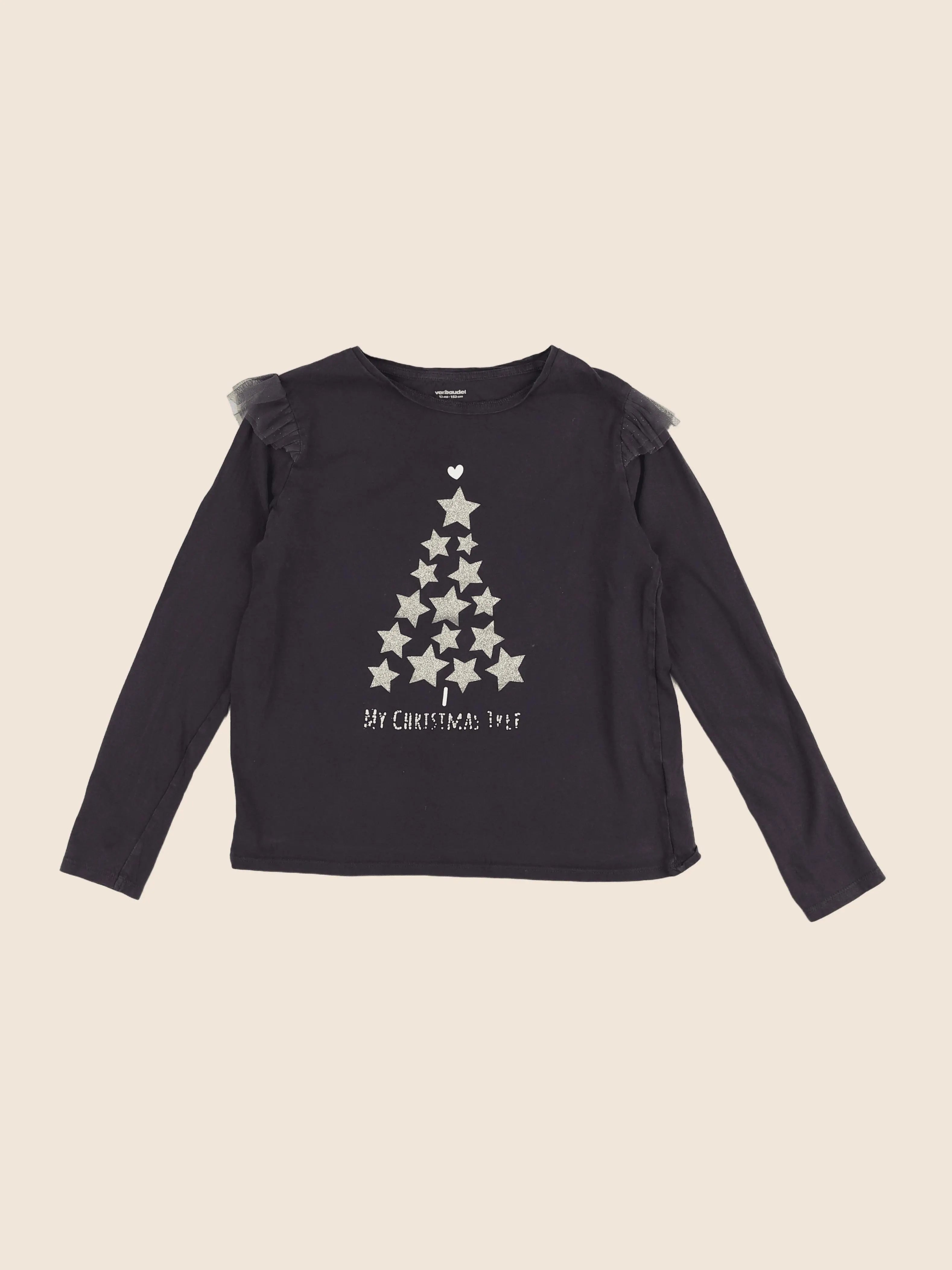 Vertbaudet - tee-shirt gris - 12 ans