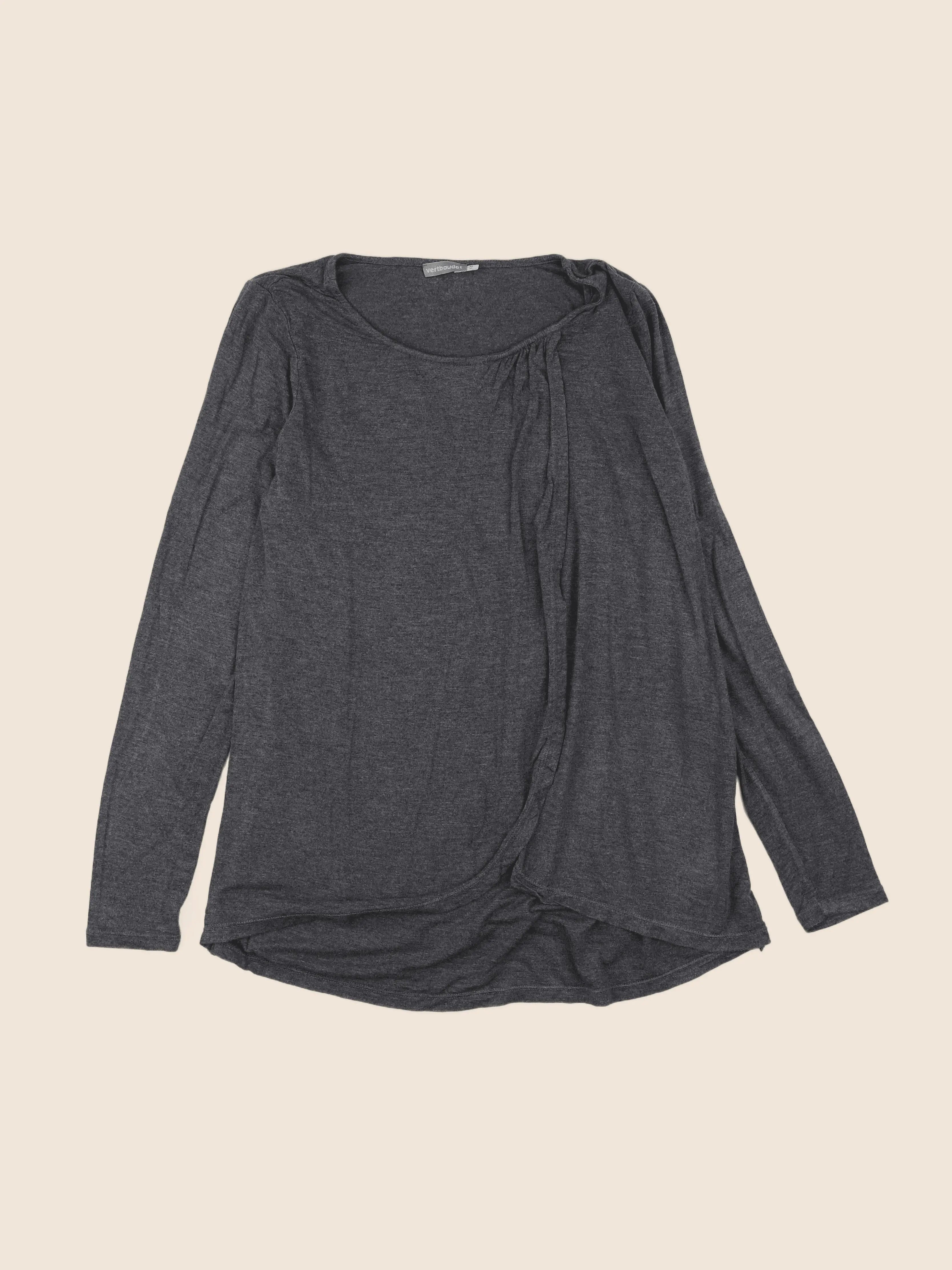 Vertbaudet - tee-shirt grossesse, allaitement gris - 34 à 36